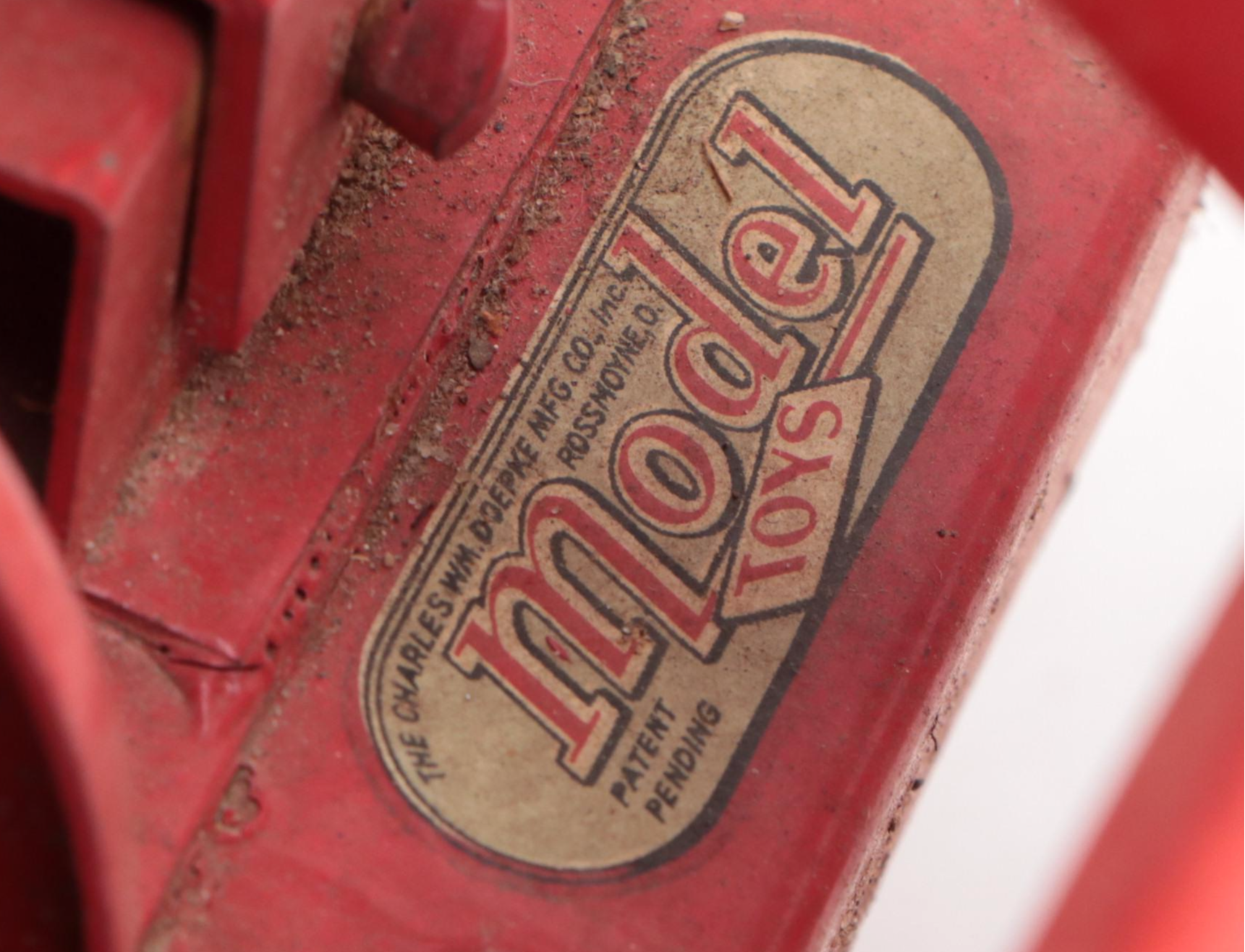 Doepke Model Toys "Heiliner" Pressed Steel Bottom Scraper Toy, Mid-20th Century