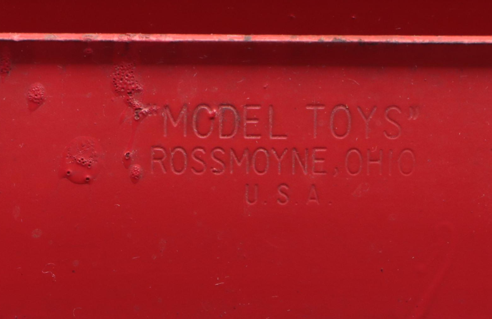 Doepke Model Toys "Heiliner" Pressed Steel Bottom Scraper Toy, Mid-20th Century