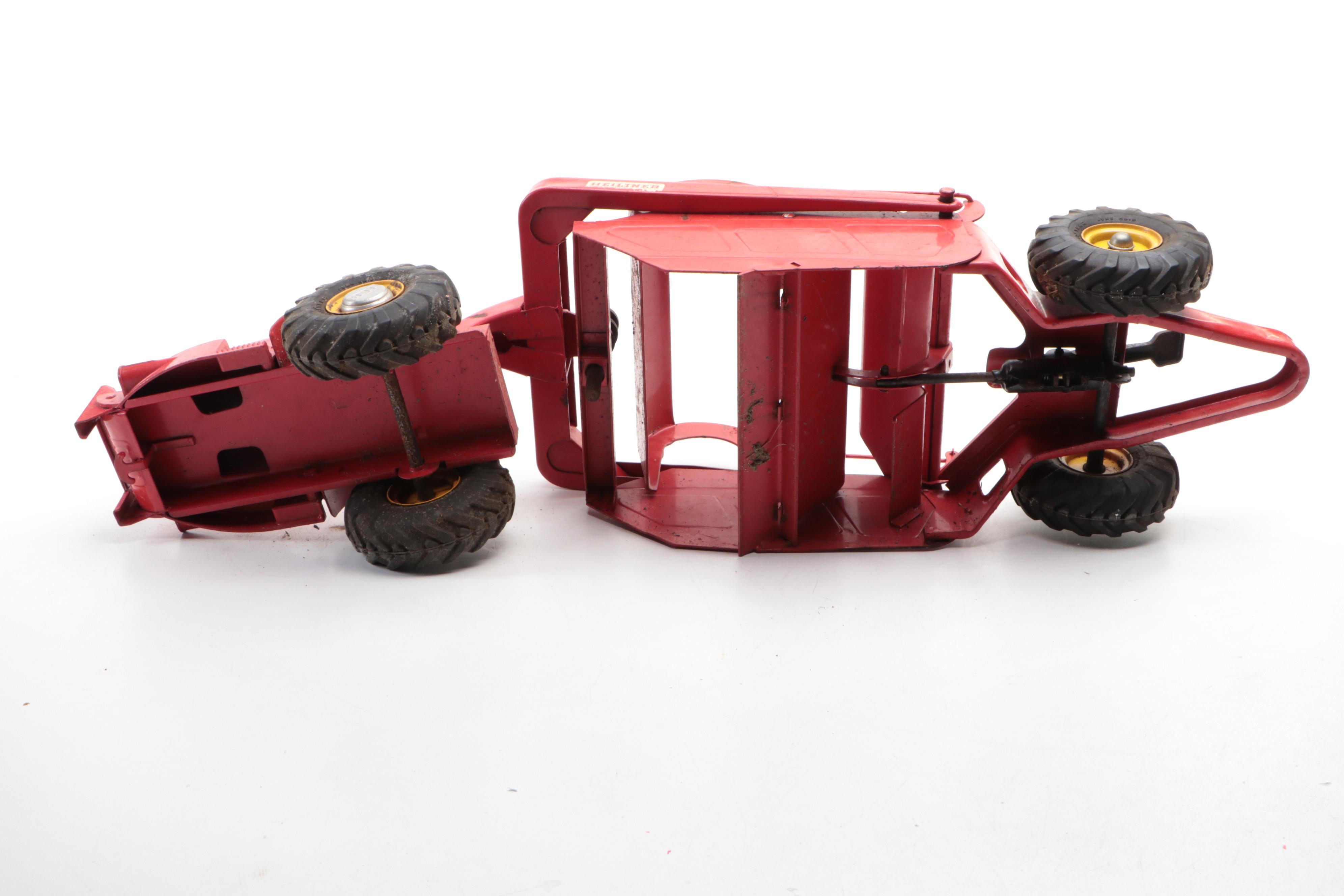 Doepke Model Toys "Heiliner" Pressed Steel Bottom Scraper Toy, Mid-20th Century