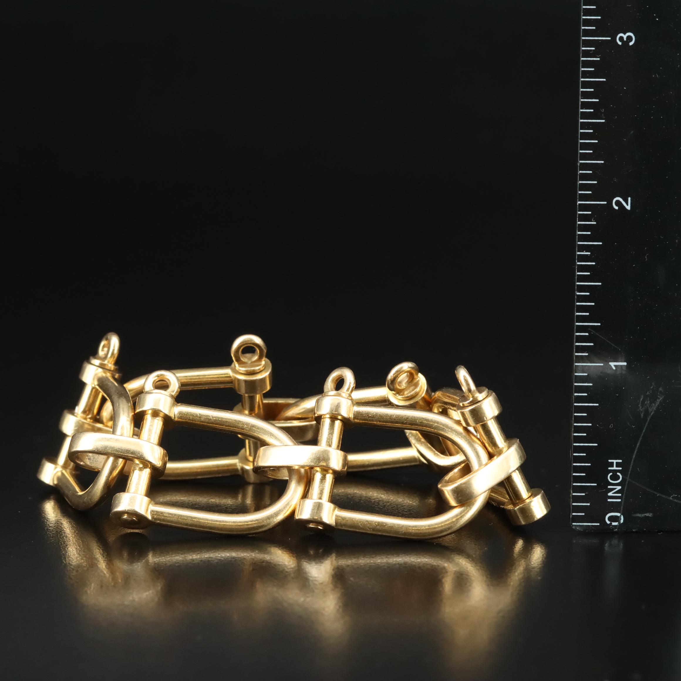 Gucci 18K Horsebit Link Bracelet