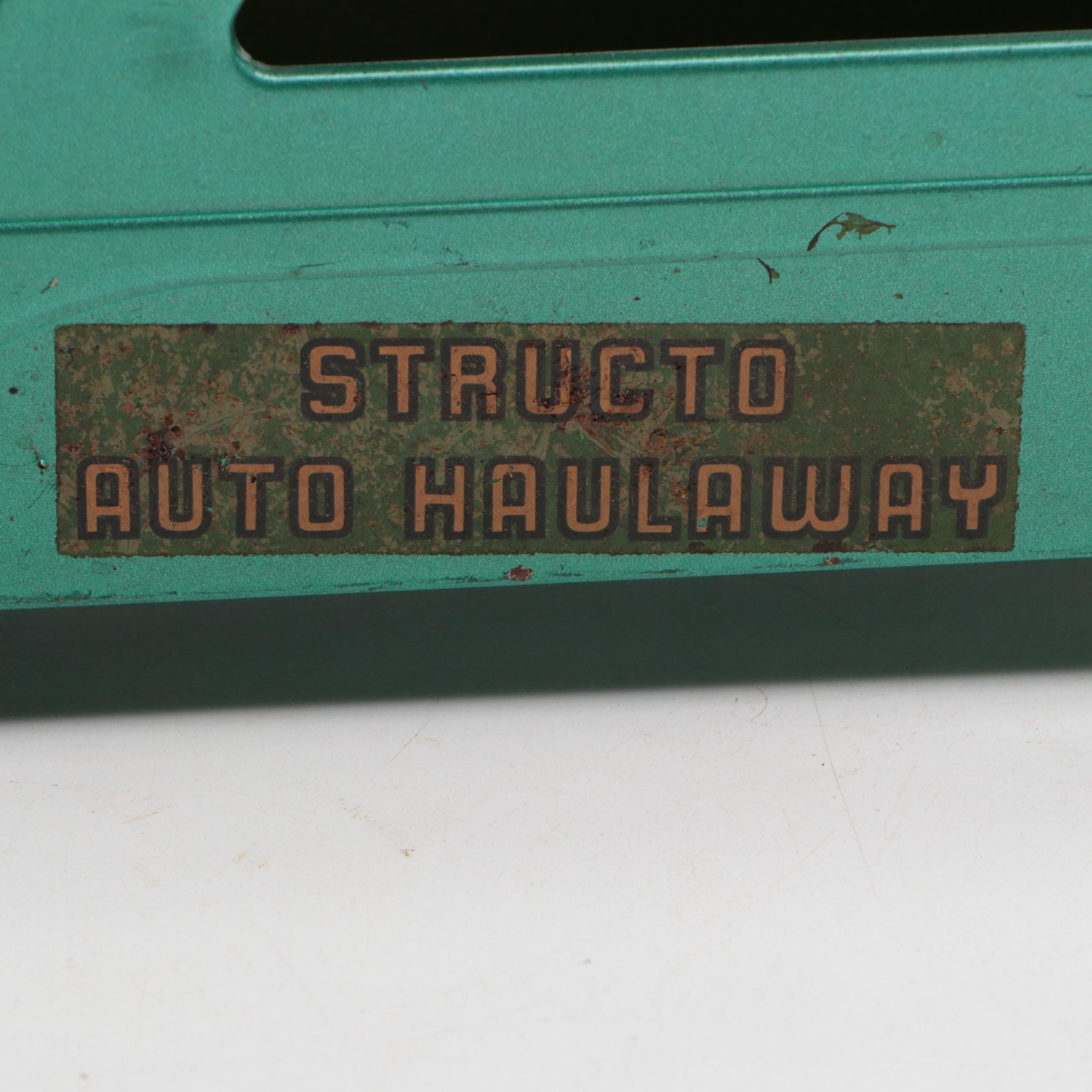 Structo "Auto Haulaway" Pressed Steel Toy Truck, Mid-20th Century