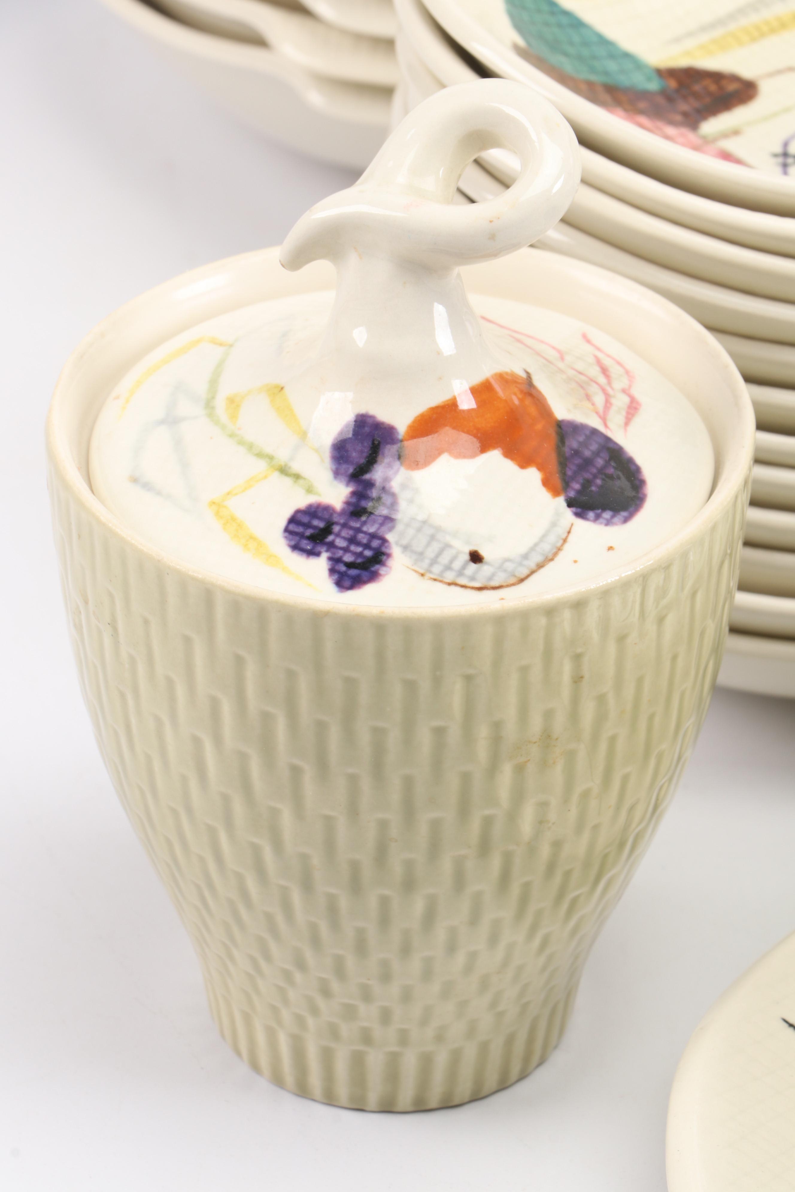 Red Wing Pottery "Capistrano" Stoneware Dinnerware, Mid-20th C.