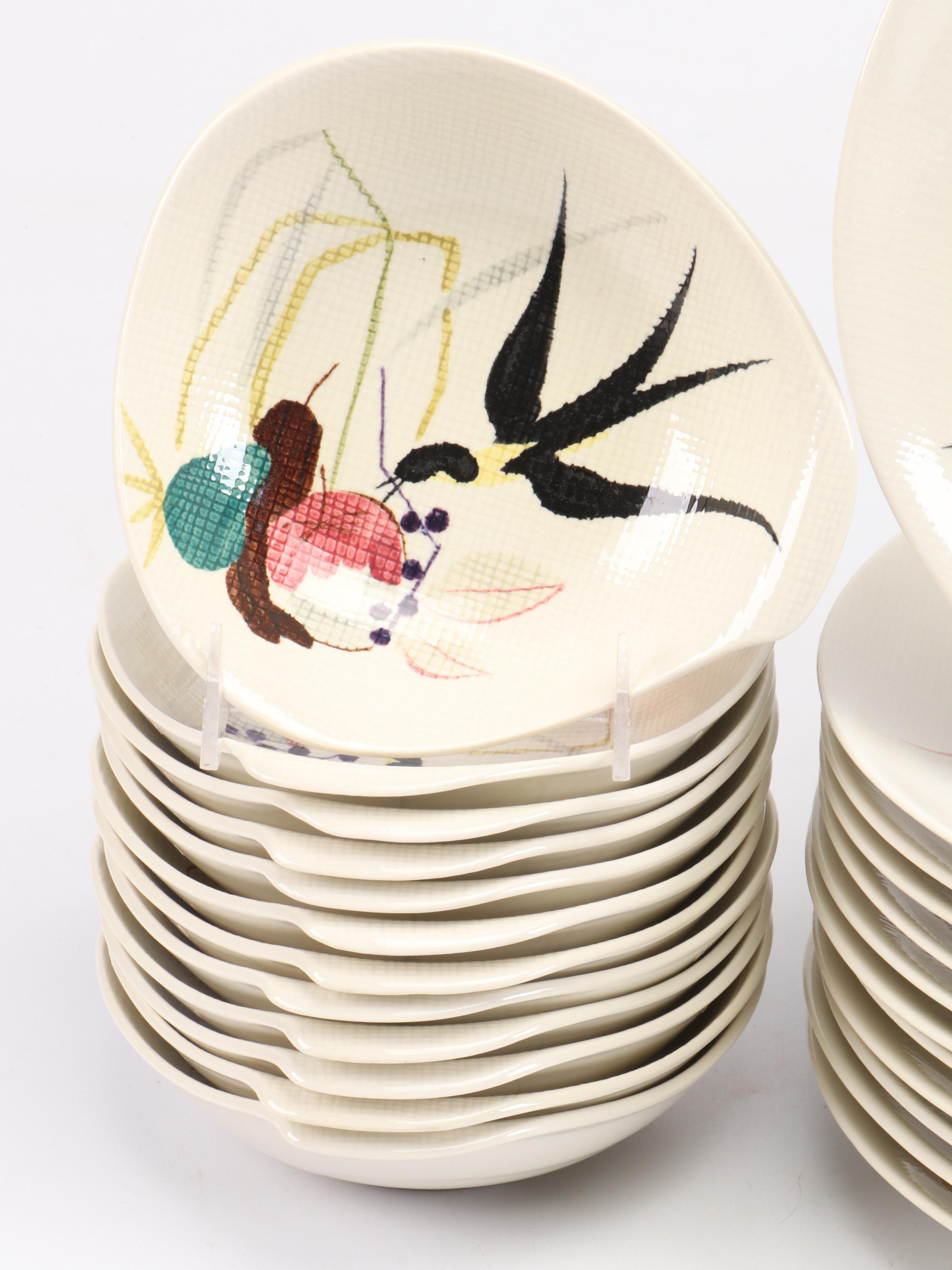 Red Wing Pottery "Capistrano" Stoneware Dinnerware, Mid-20th C.