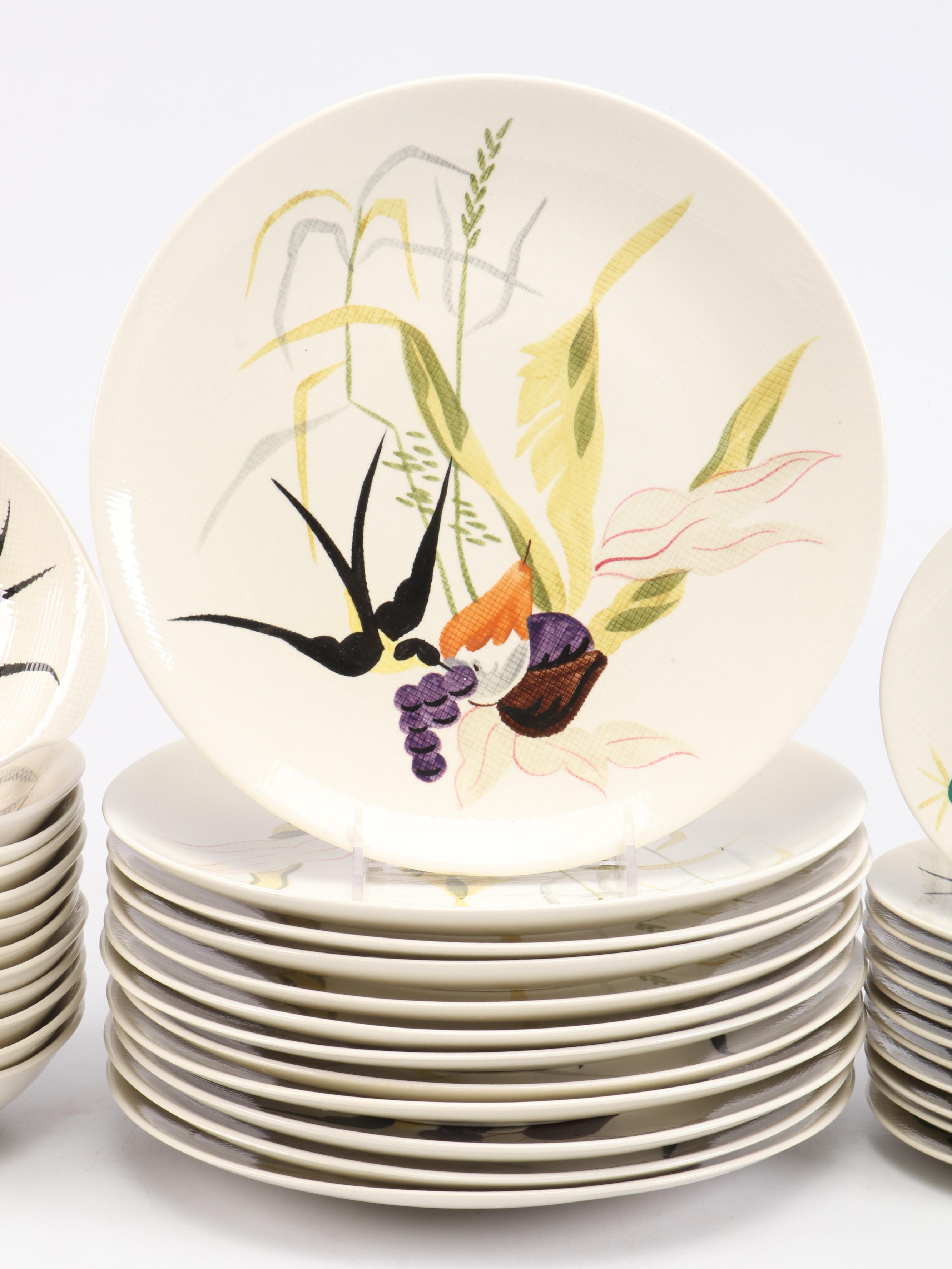 Red Wing Pottery "Capistrano" Stoneware Dinnerware, Mid-20th C.