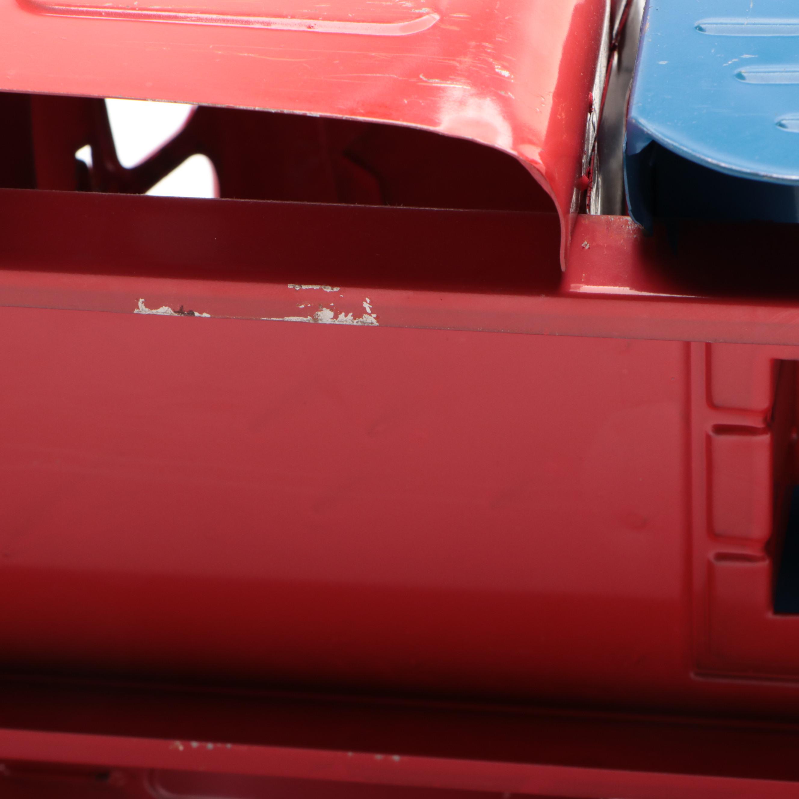 Structo "City of Toyland No. 7" Pressed Steel Toy Utility Truck, Mid-20th C.