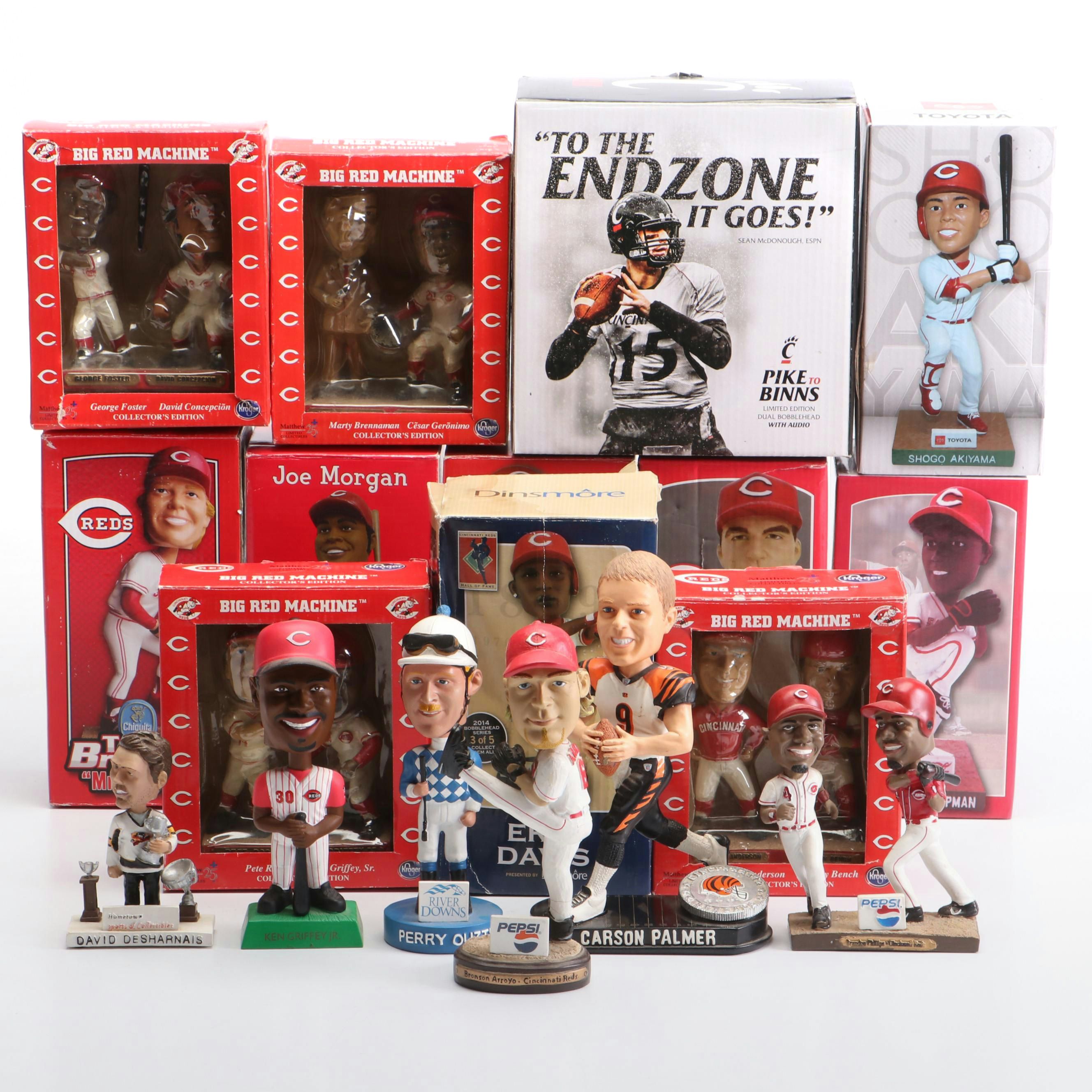 Joey Votto and Joe Morgan Cincinnati Reds Bobbleheads with More