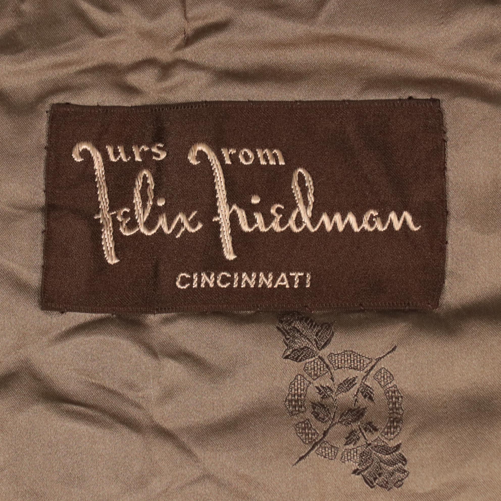 Felix Hiedman Pastel Mink Fur Stole, Mid to Late 20th Century