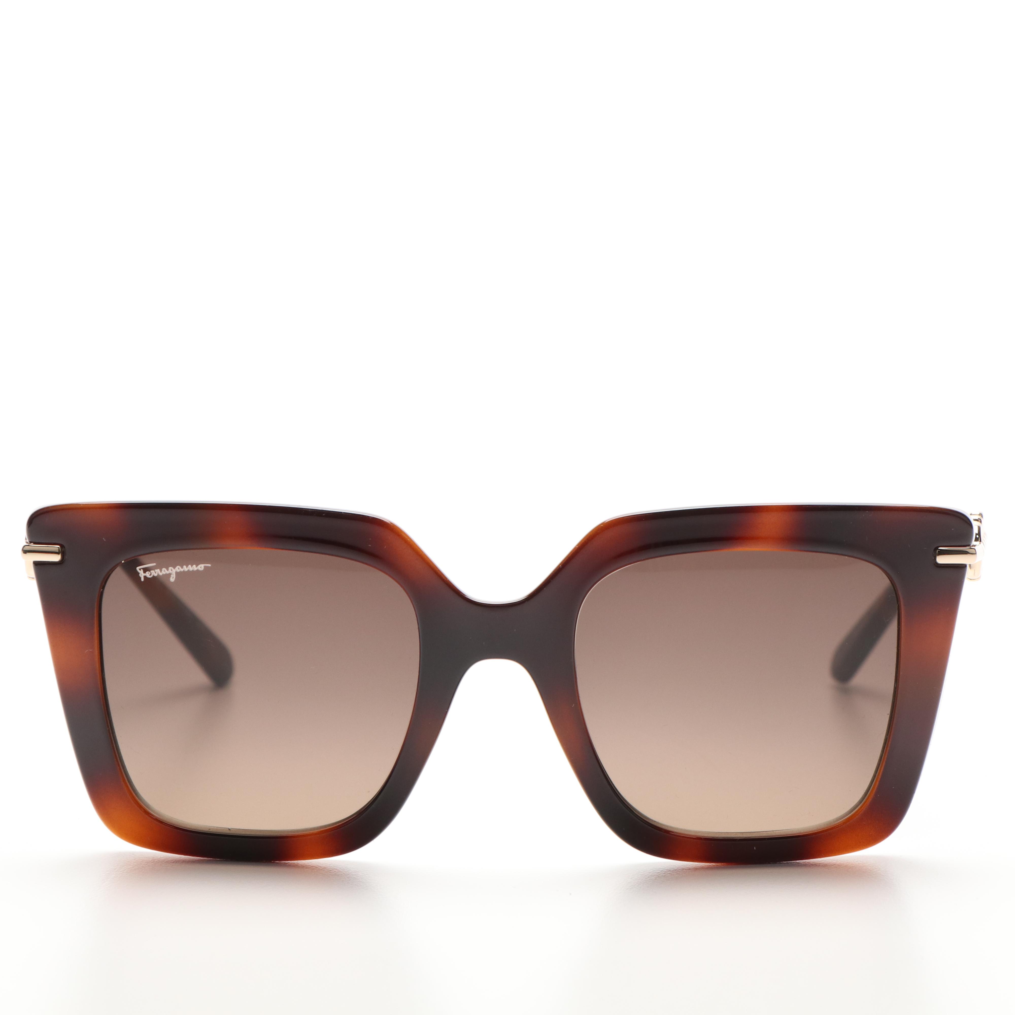 Salvatore Ferragamo 1041S Classic Havana Sunglasses with Case