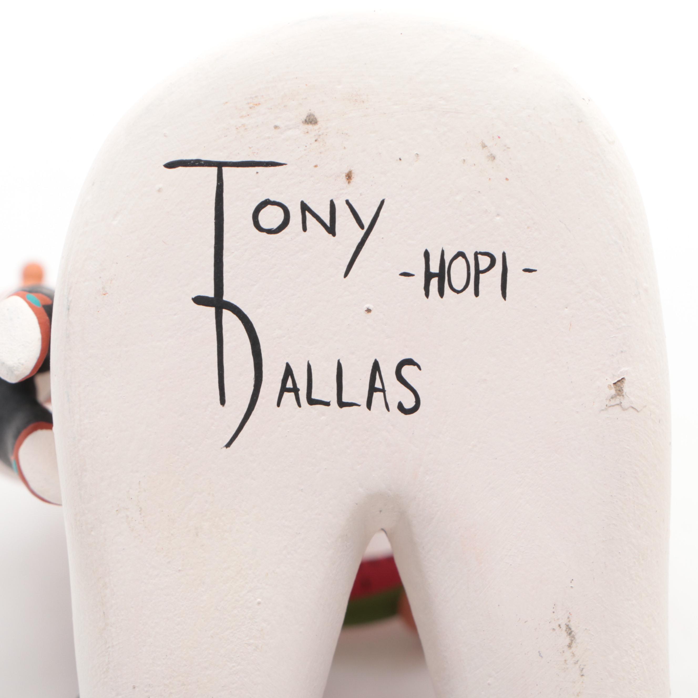 Tony Dallas Hopi Hand-Painted Polychrome Storyteller