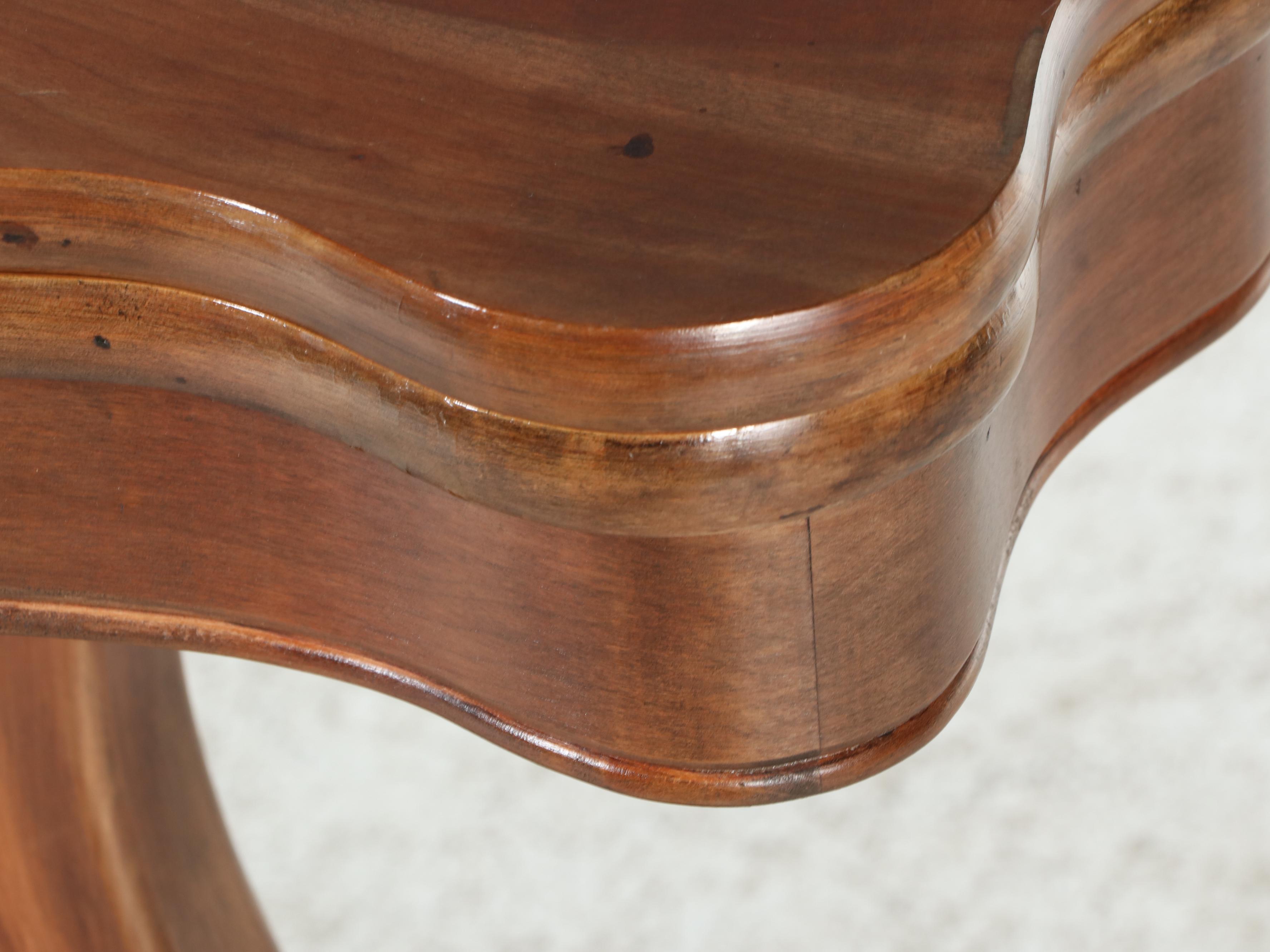 Carl Forslund Empire Style Lyre-Base Games Table, Mid-20th Century