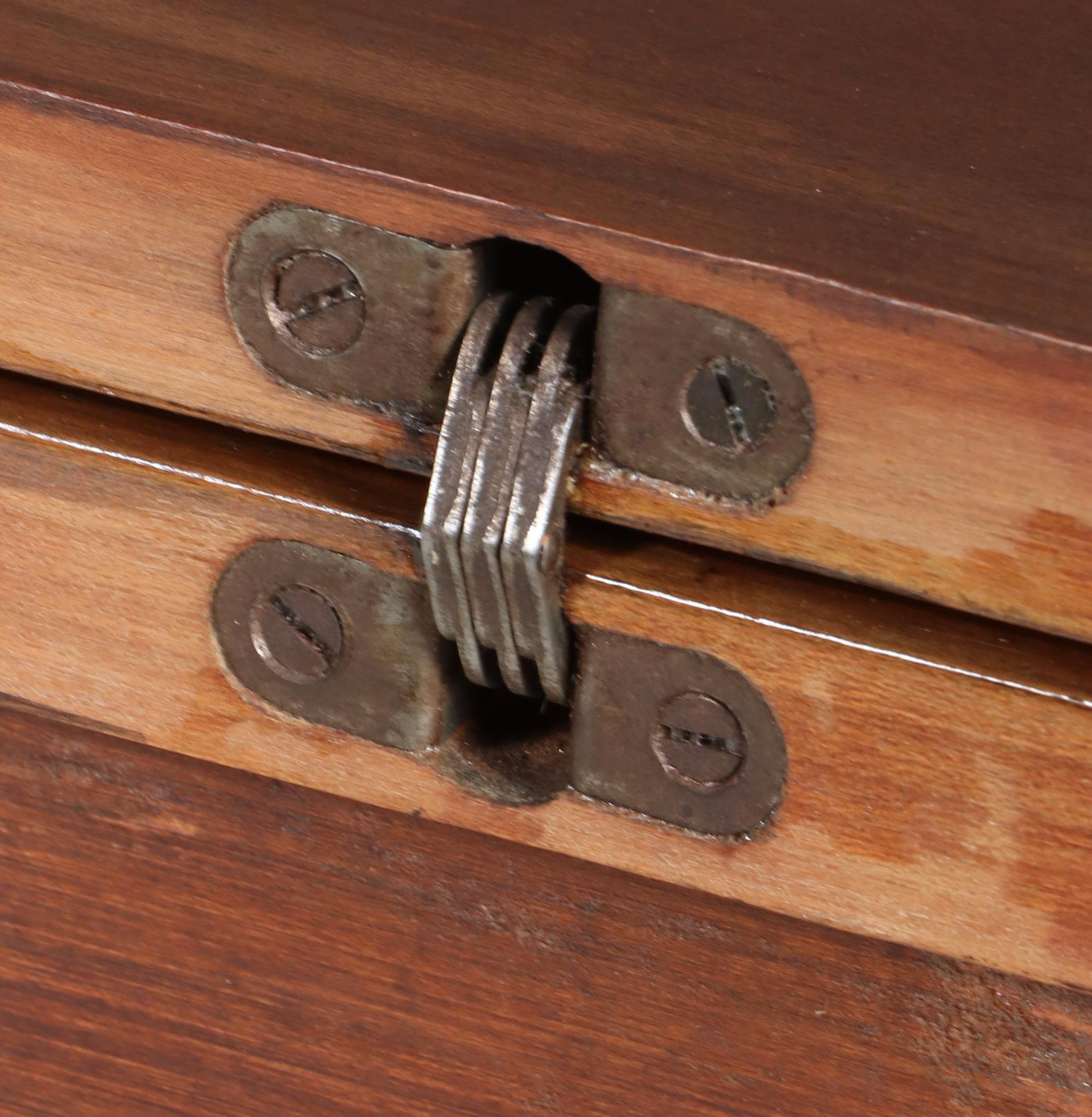 Carl Forslund Empire Style Lyre-Base Games Table, Mid-20th Century