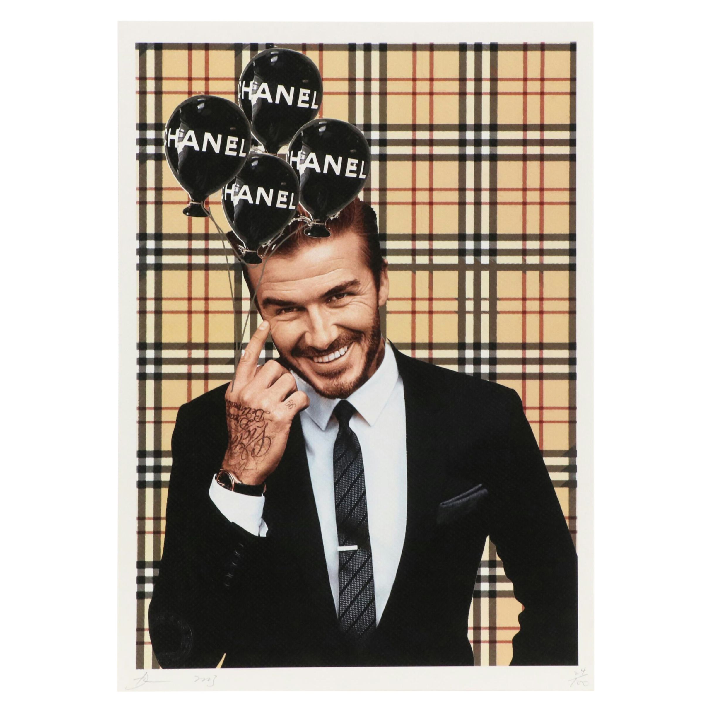Death NYC Digital Print of Chanel x David Beckham, 2023