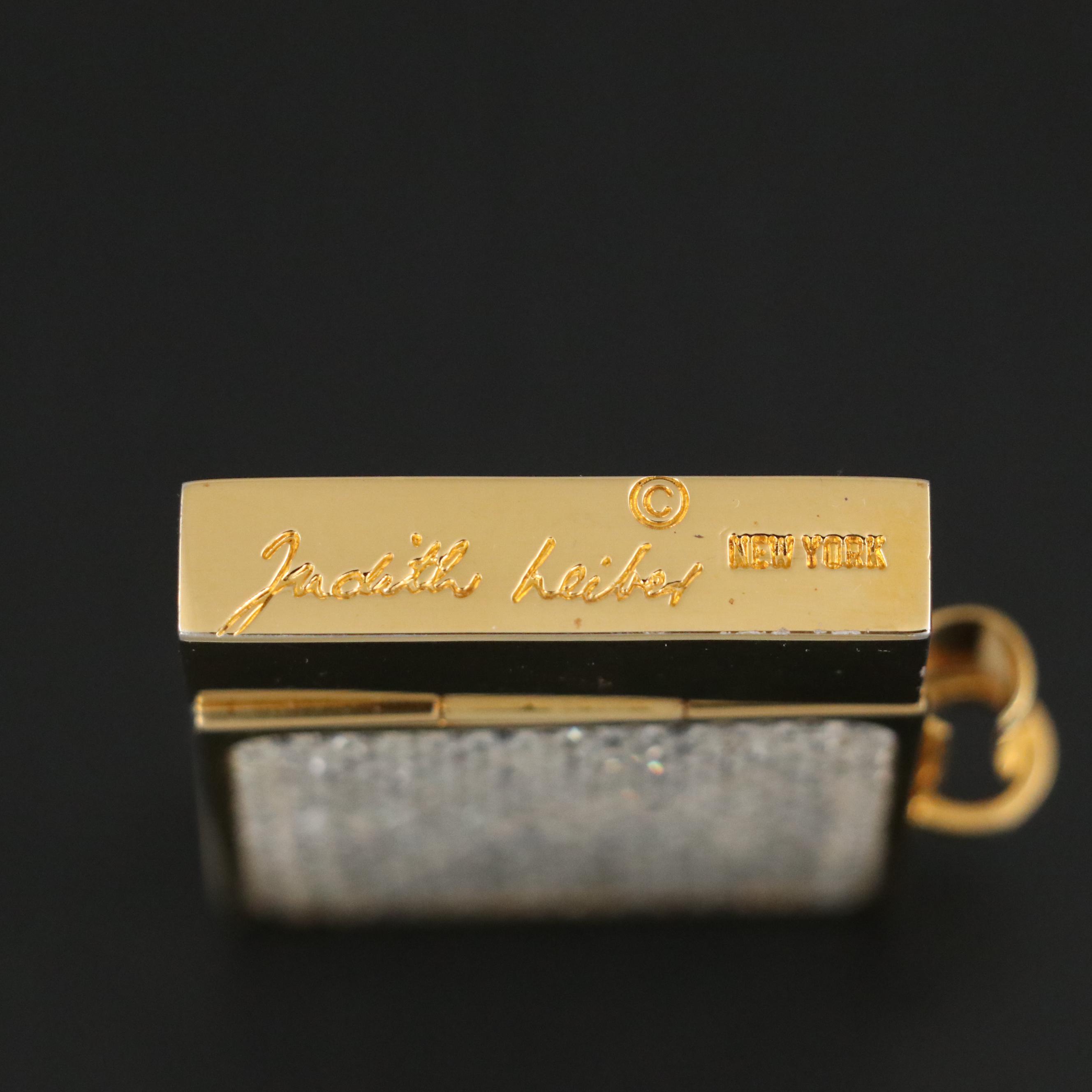 Judith Leiber Embellished Mini Notepad with Pen