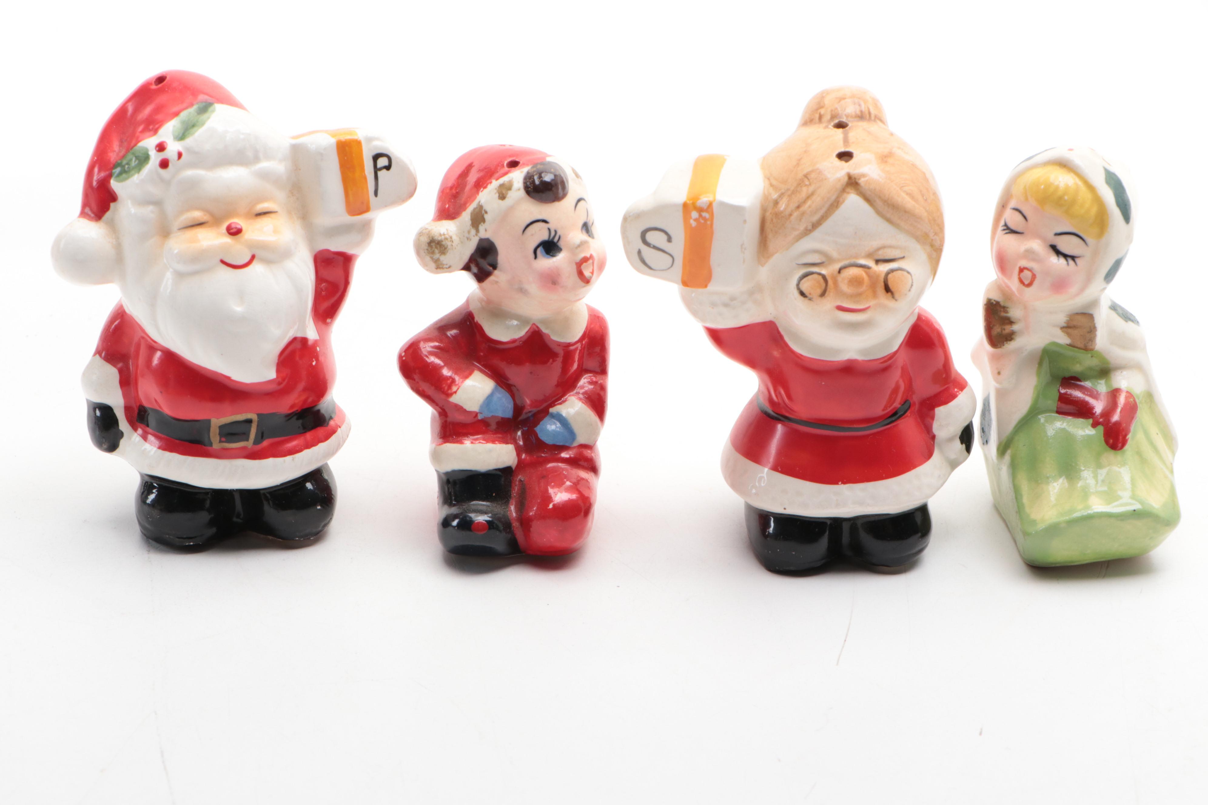 Napco, Norcrest and Other Japanese, Chinese Christmas Theme Shaker Sets