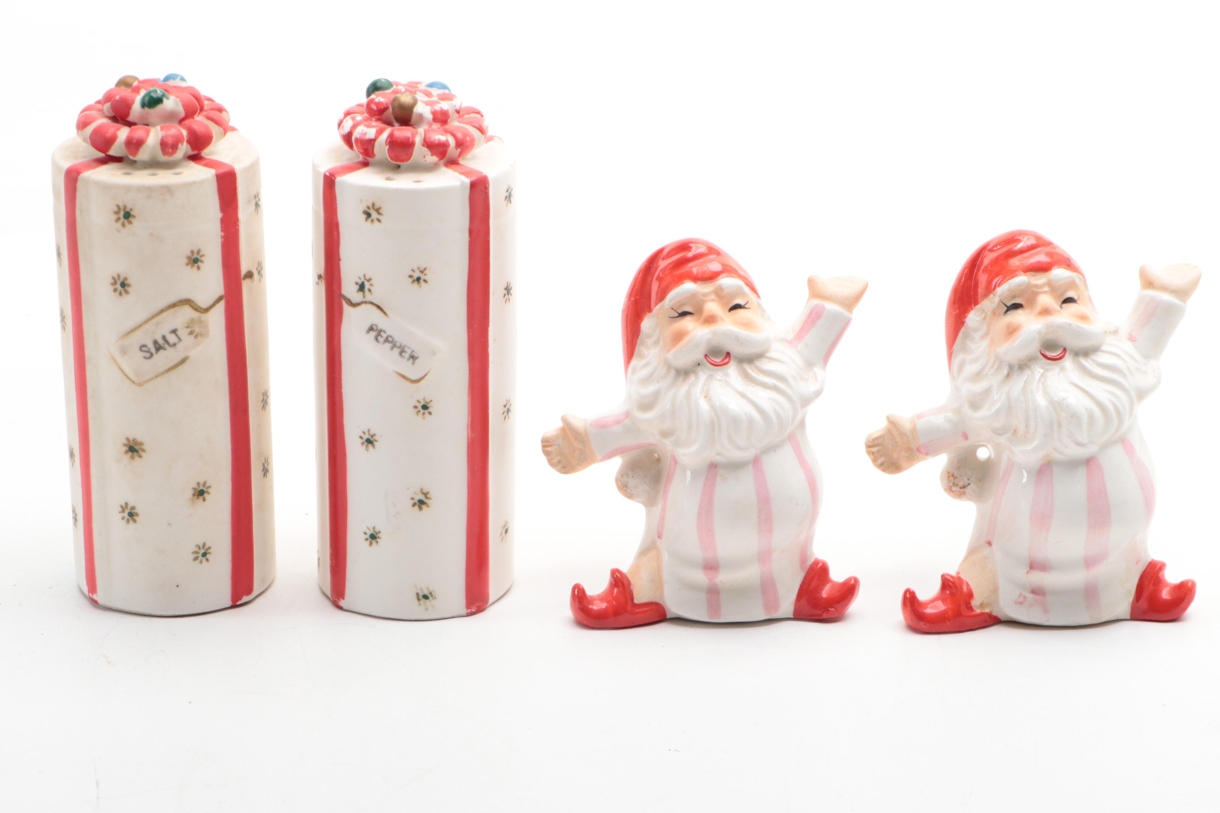 Napco, Norcrest and Other Japanese, Chinese Christmas Theme Shaker Sets