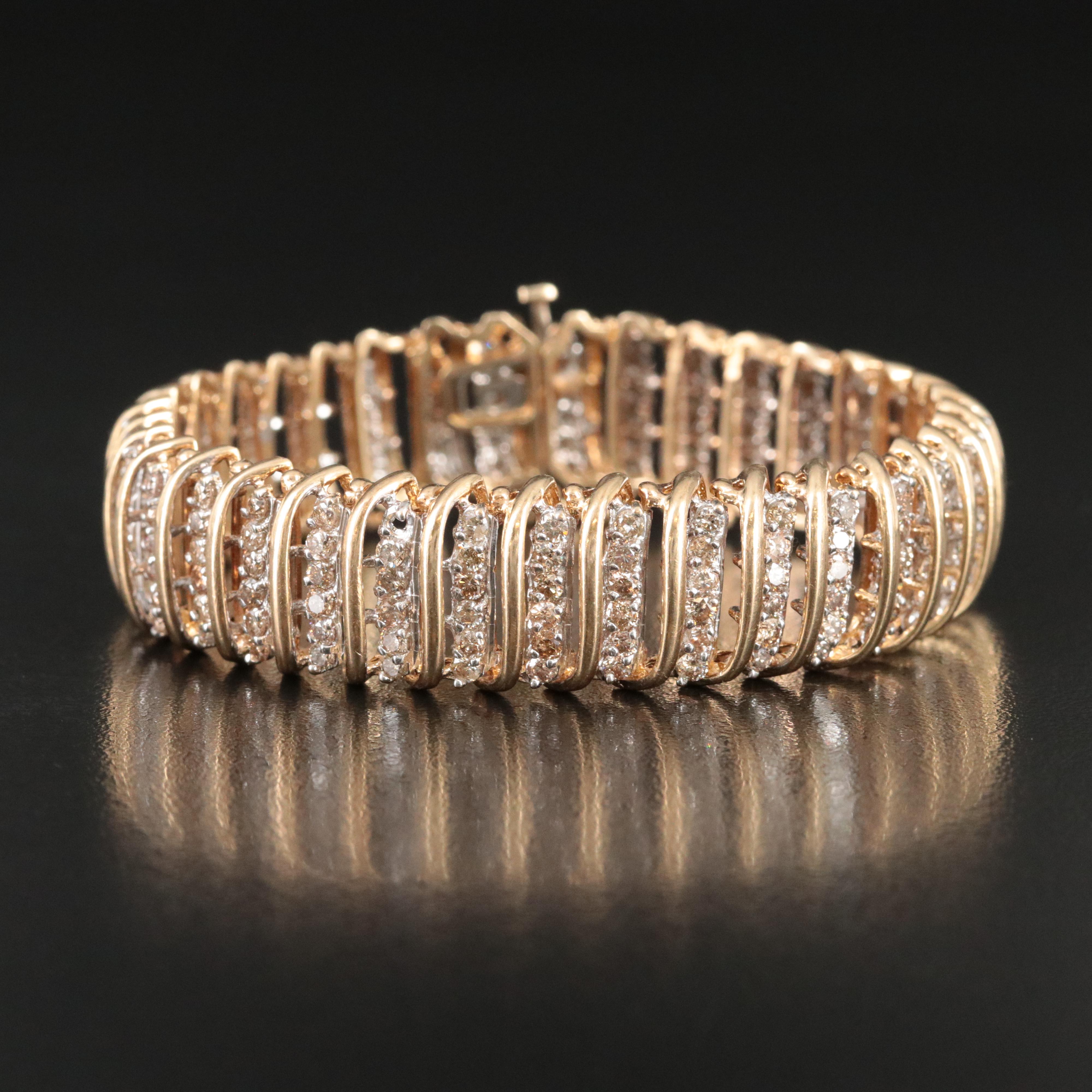 10K 9.03 CTW Diamond Bracelet