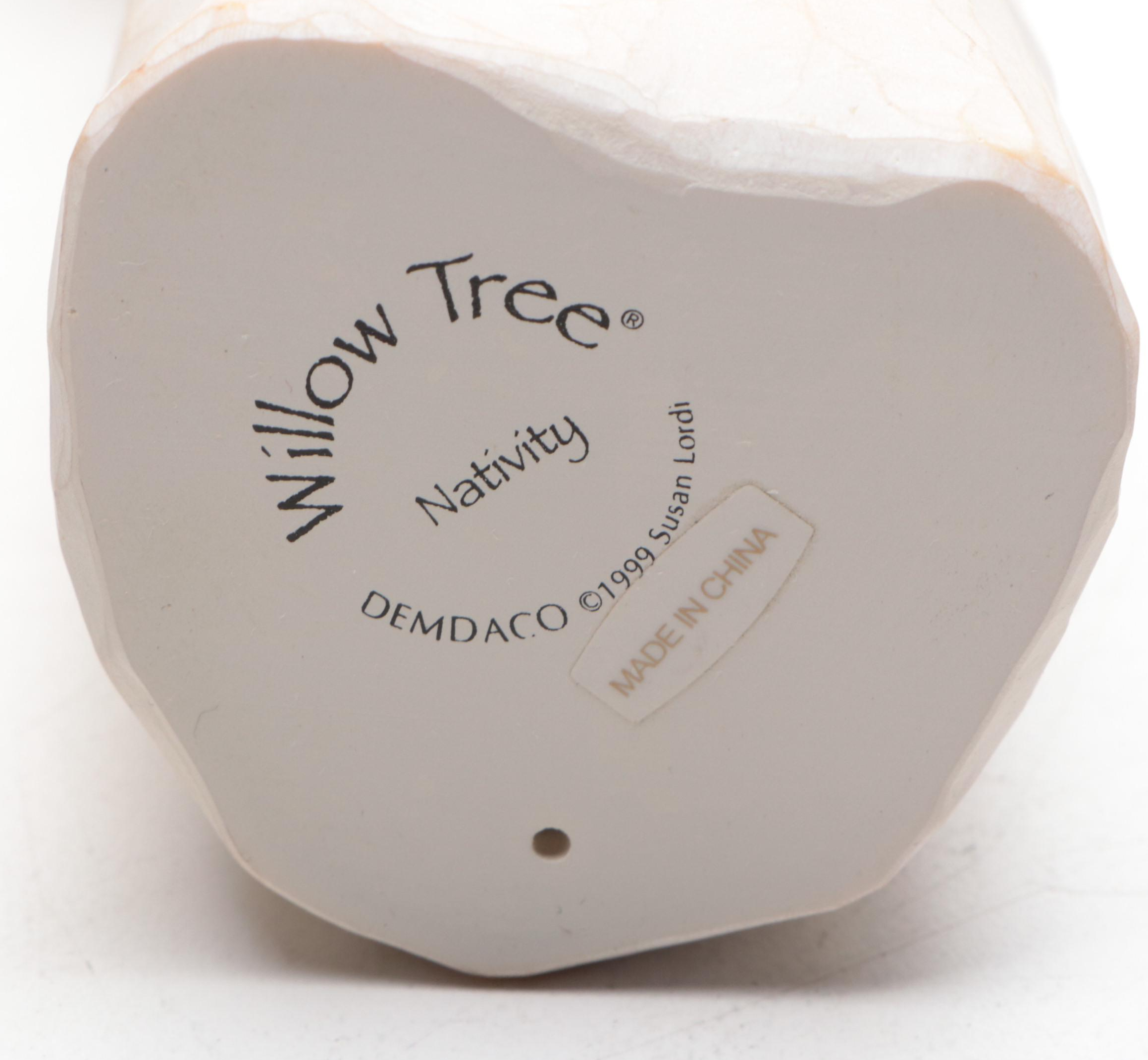 Willow Tree Crèche with Nativity and Other Figurines, 21st Century