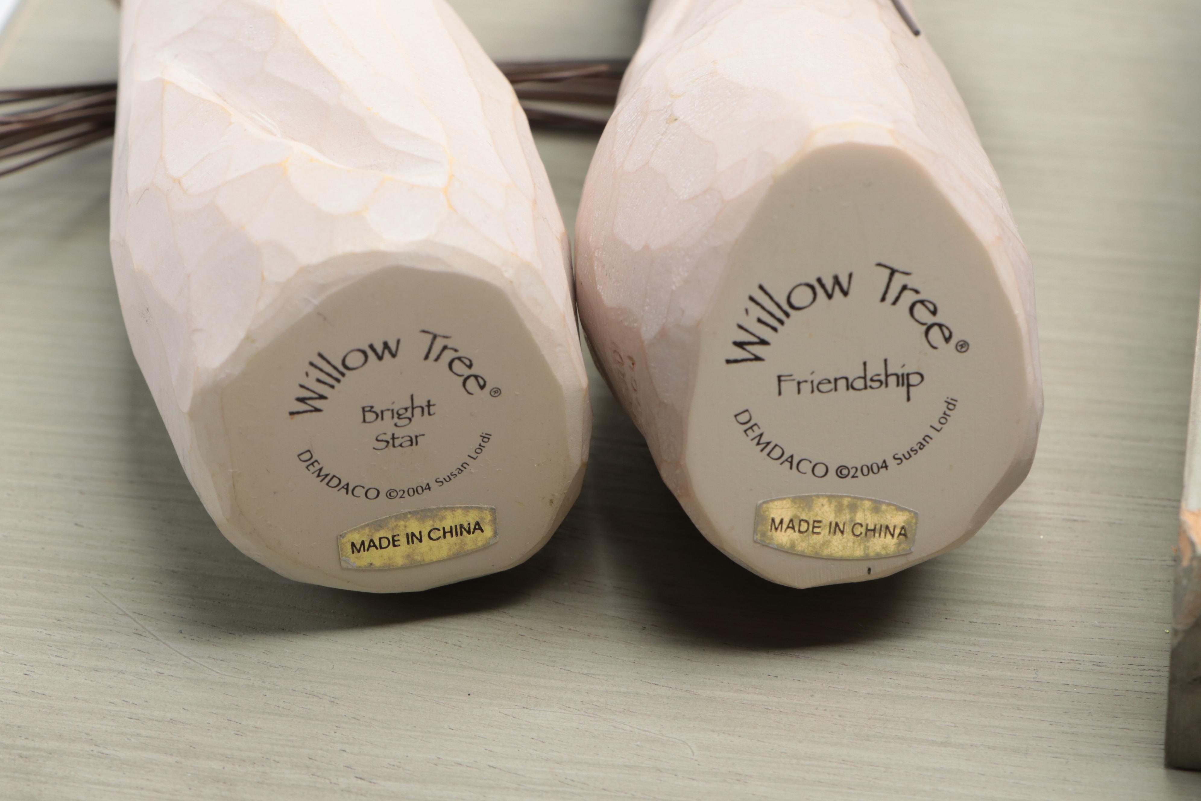 Willow Tree Crèche with Nativity and Other Figurines, 21st Century