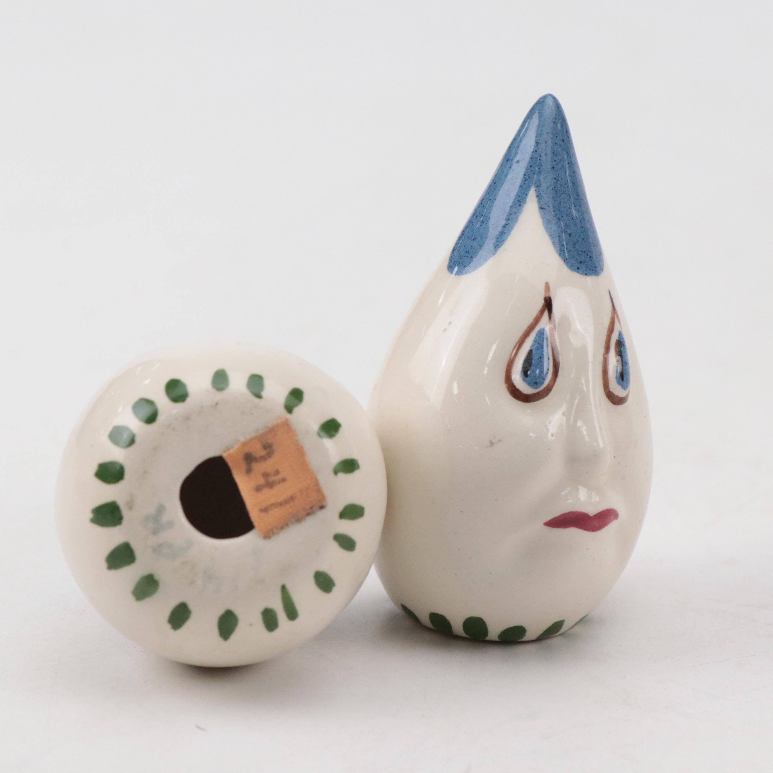 Nodder Salt and Pepper Shakers with Vallona Starr Drip and Drop Shaker Sets