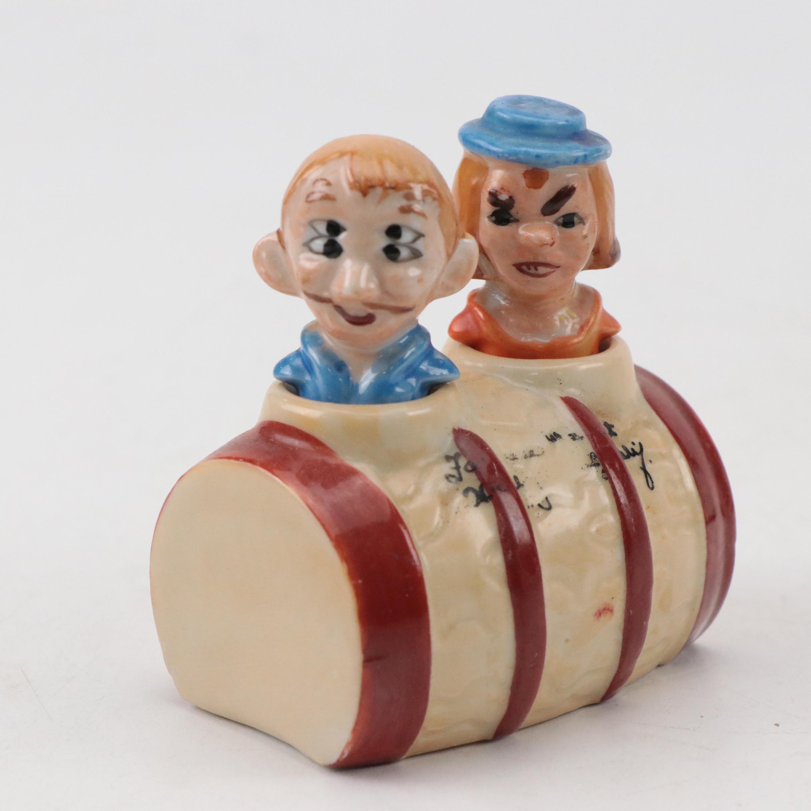 Nodder Salt and Pepper Shakers with Vallona Starr Drip and Drop Shaker Sets