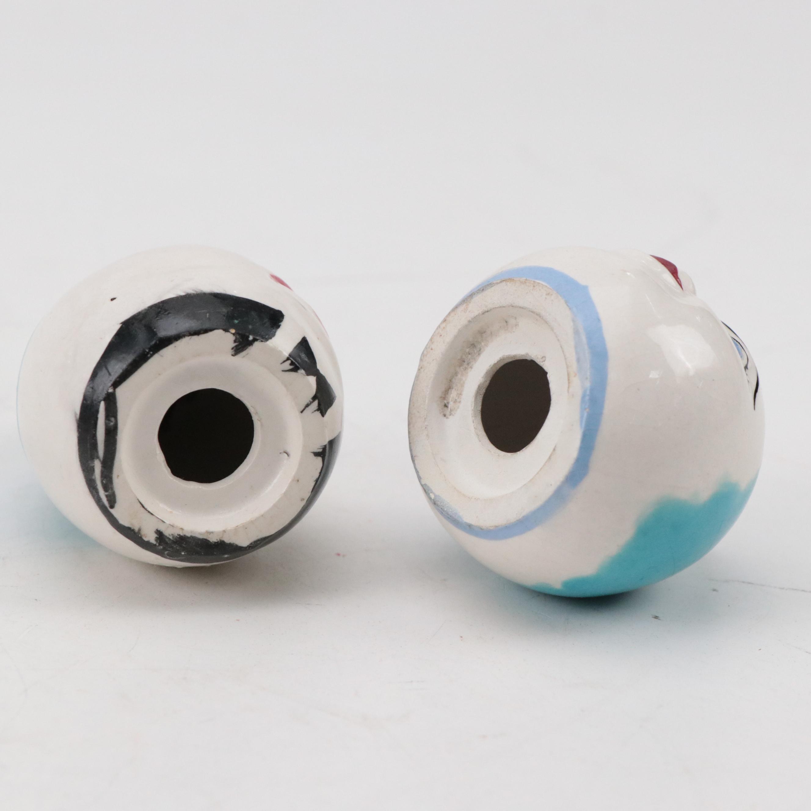 Nodder Salt and Pepper Shakers with Vallona Starr Drip and Drop Shaker Sets