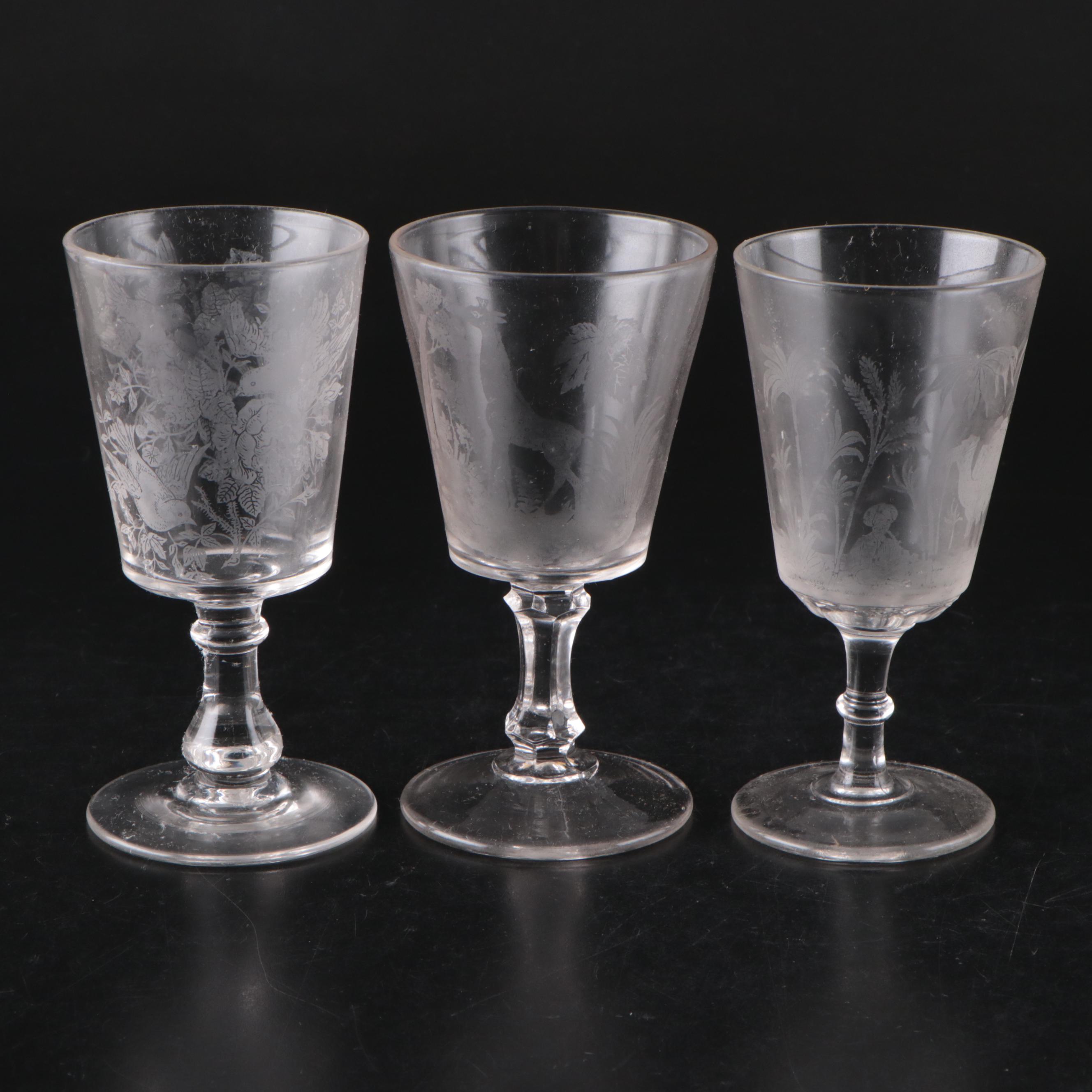 Fenton and Kemple Milk Glass Water Goblets with More Table Accessories