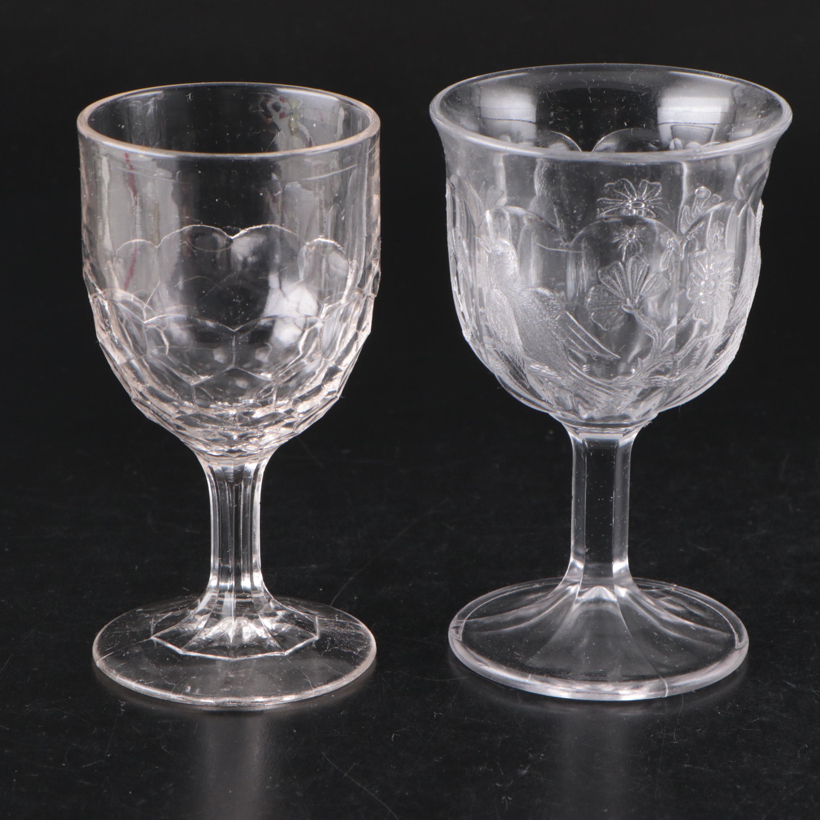 Fenton and Kemple Milk Glass Water Goblets with More Table Accessories