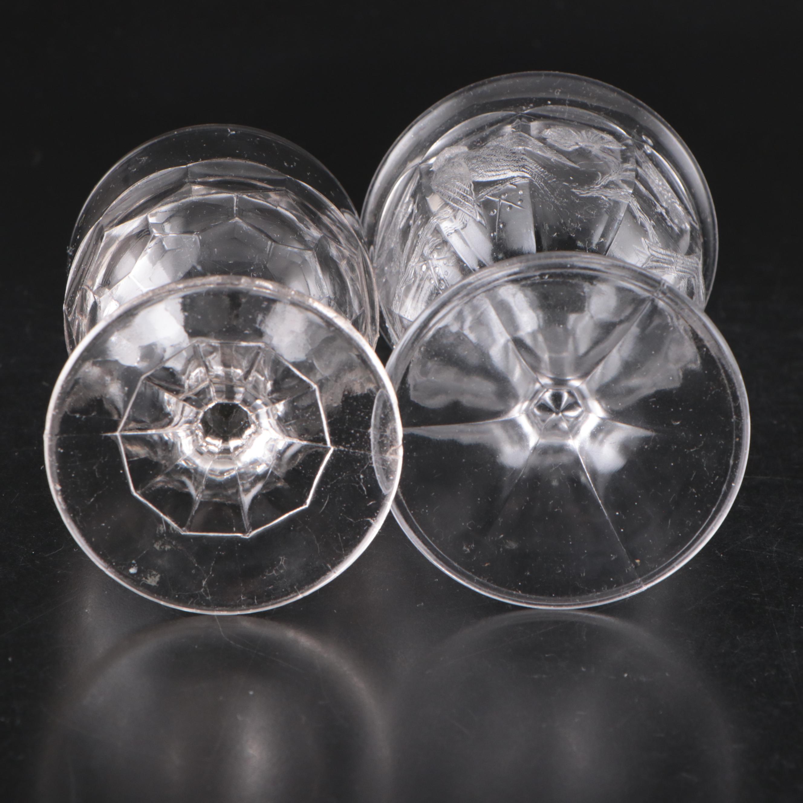 Fenton and Kemple Milk Glass Water Goblets with More Table Accessories