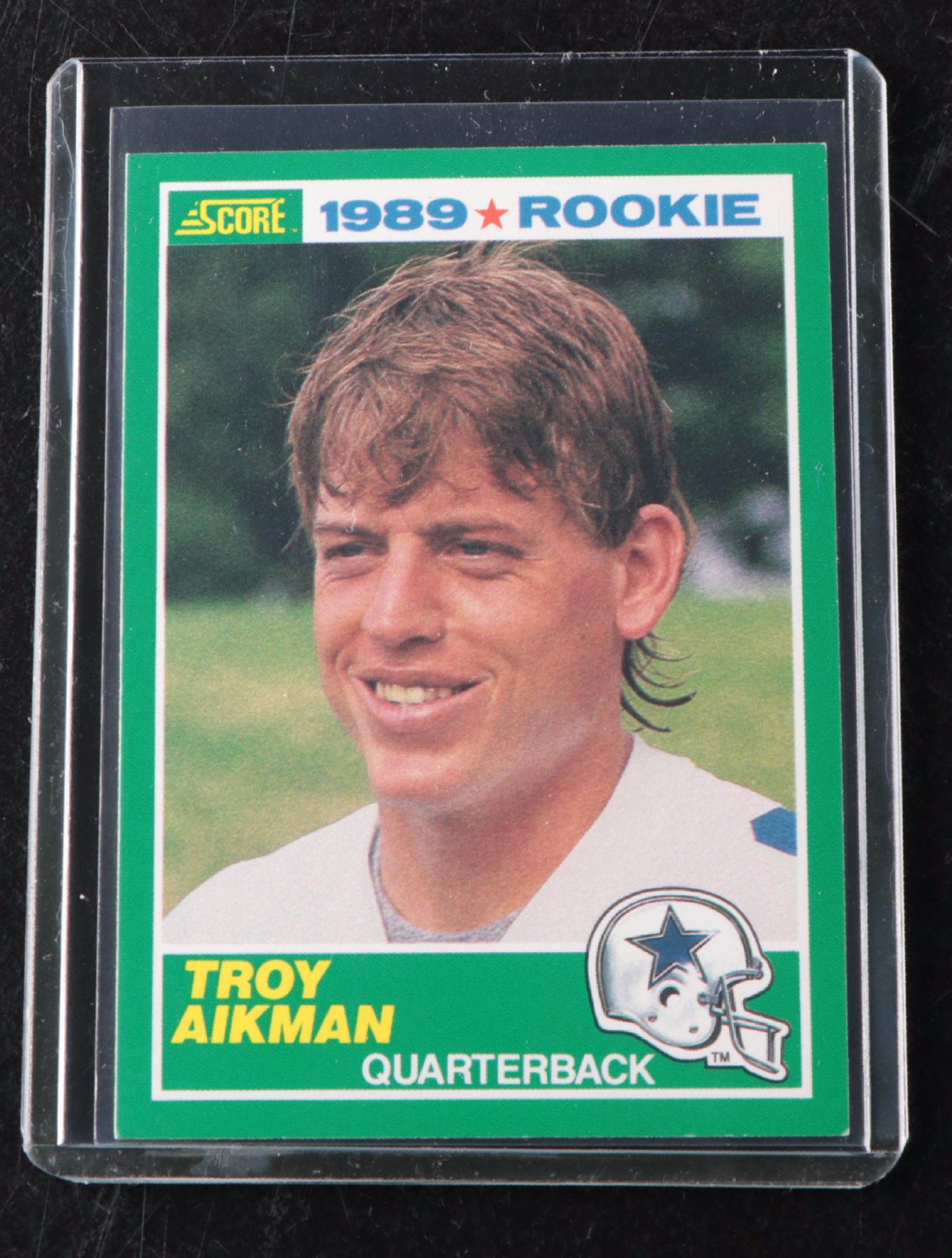 1984 Topps Dan Marino and 1989 Score Troy Aikman Rookie Football Cards
