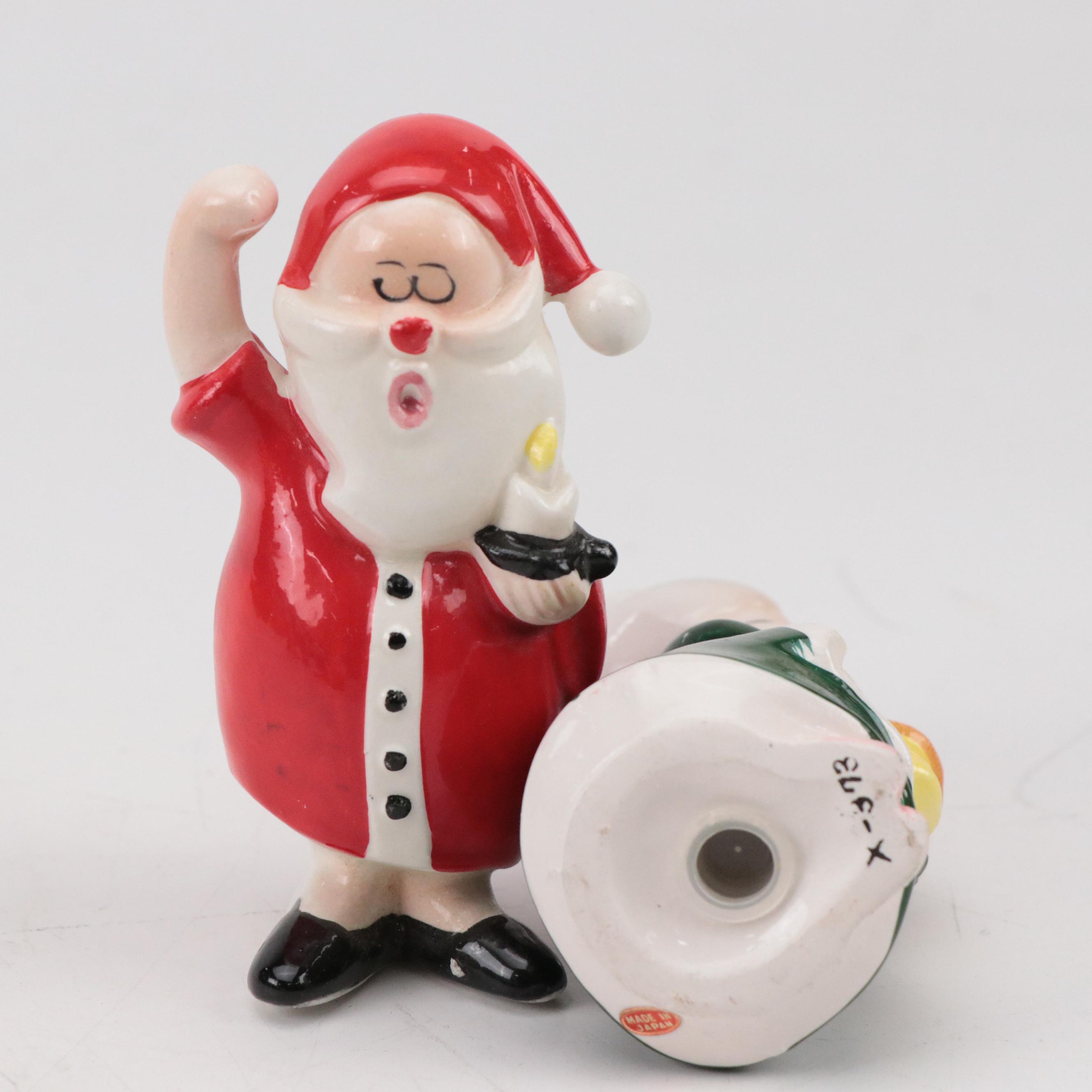Christmas Shakers and Bells Including Mr. & Mrs. Claus, Reindeer, Lights & More