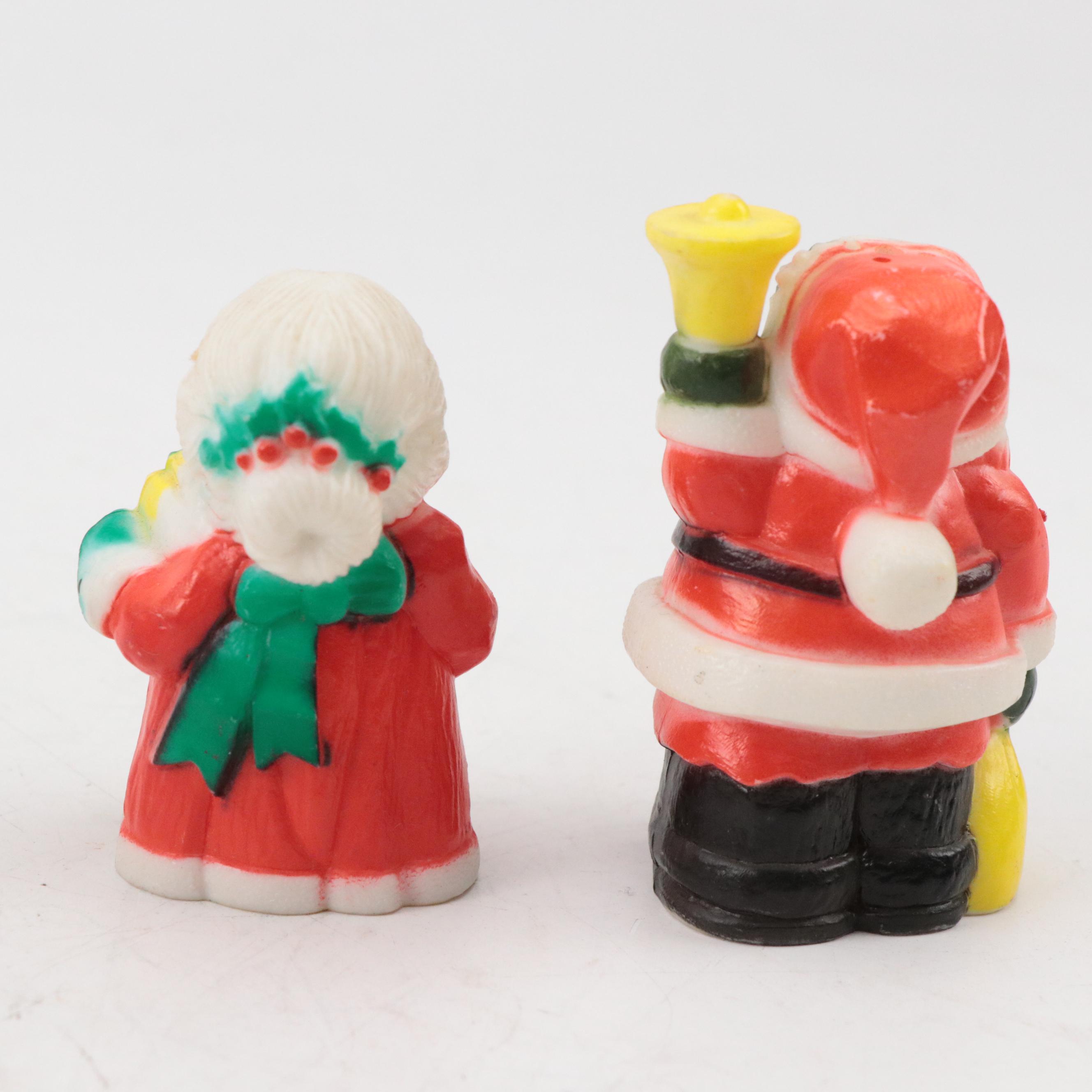 Christmas Shakers and Bells Including Mr. & Mrs. Claus, Reindeer, Lights & More