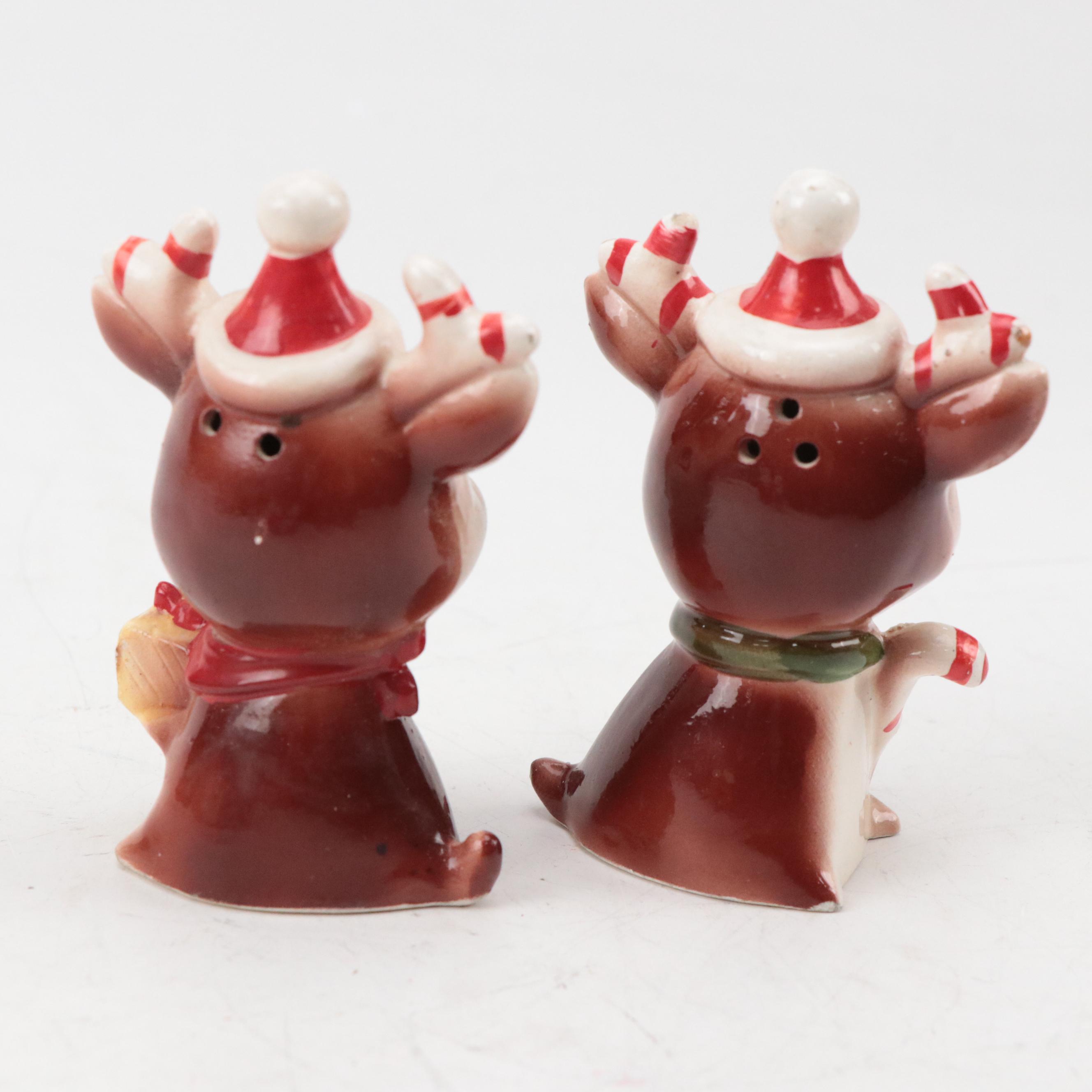 Christmas Shakers and Bells Including Mr. & Mrs. Claus, Reindeer, Lights & More