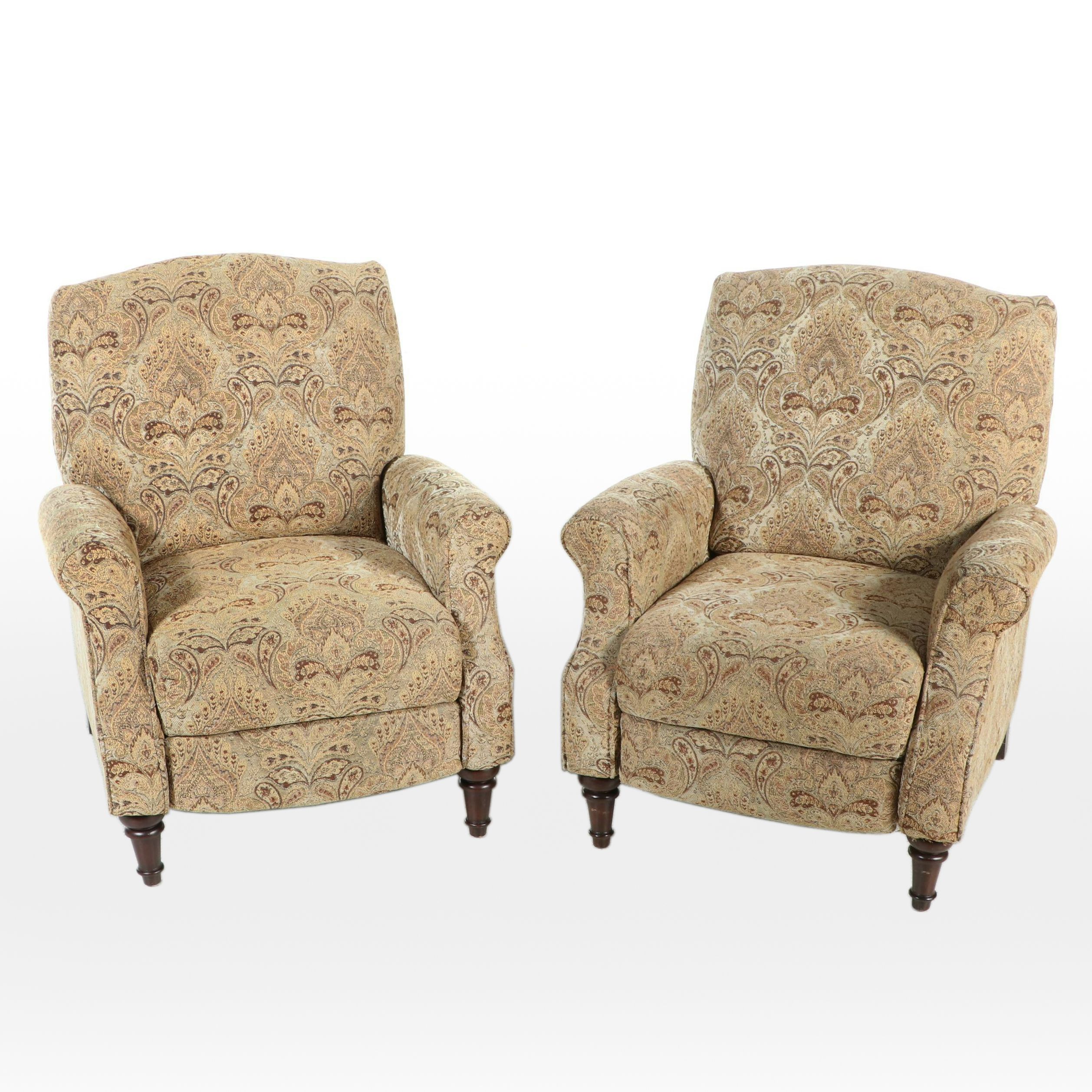 Pair of Lane Upholstered Recliners