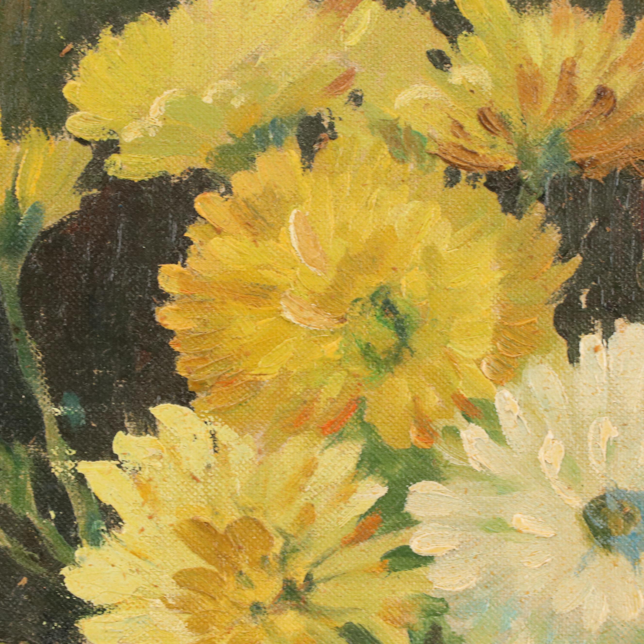 Mabel A. Hammer Oil Painting of a Floral Still Life, 20th Century