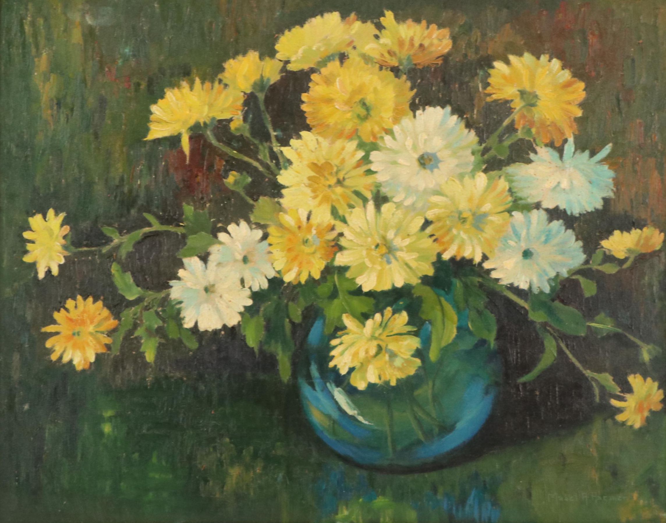 Mabel A. Hammer Oil Painting of a Floral Still Life, 20th Century