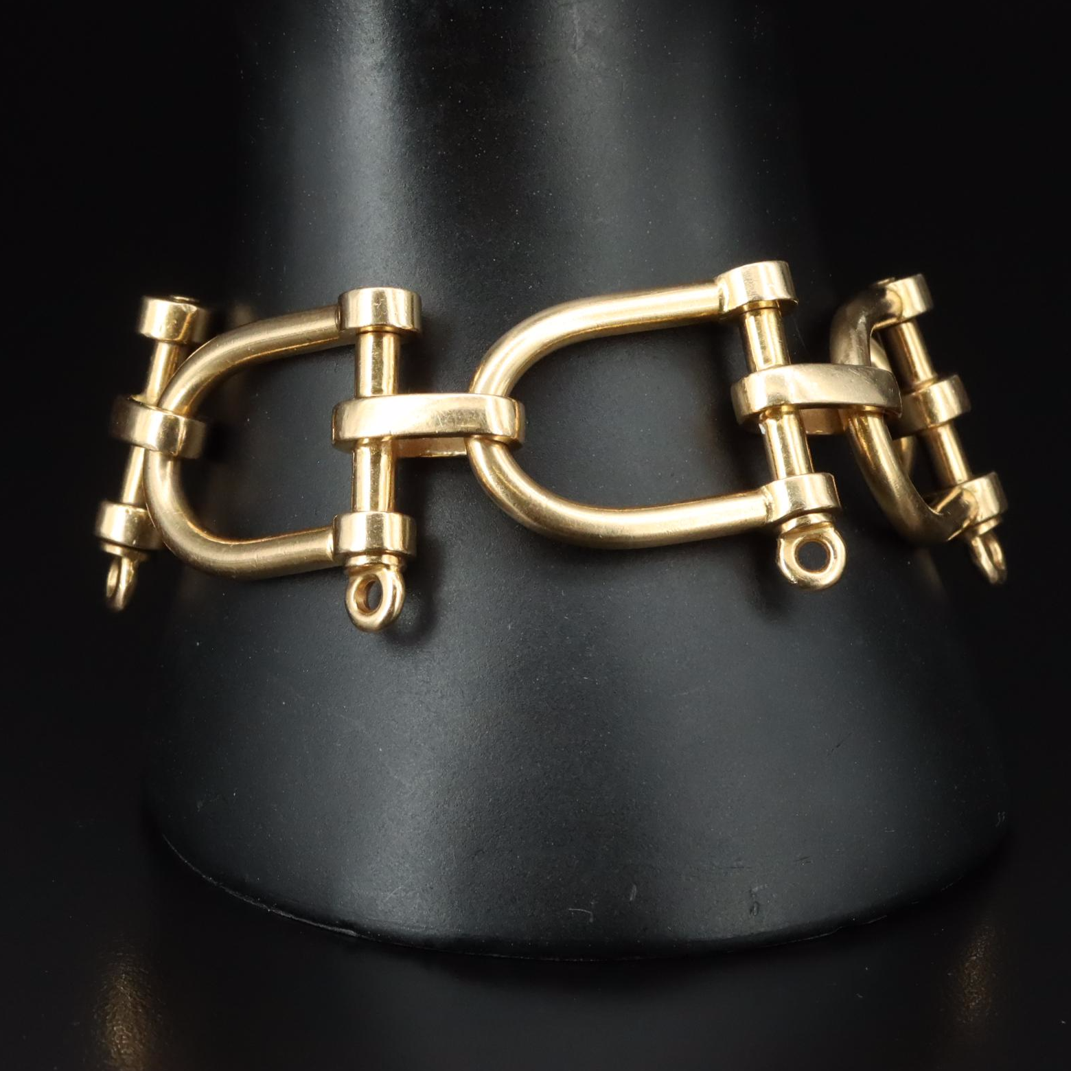 Gucci 18K Horsebit Link Bracelet