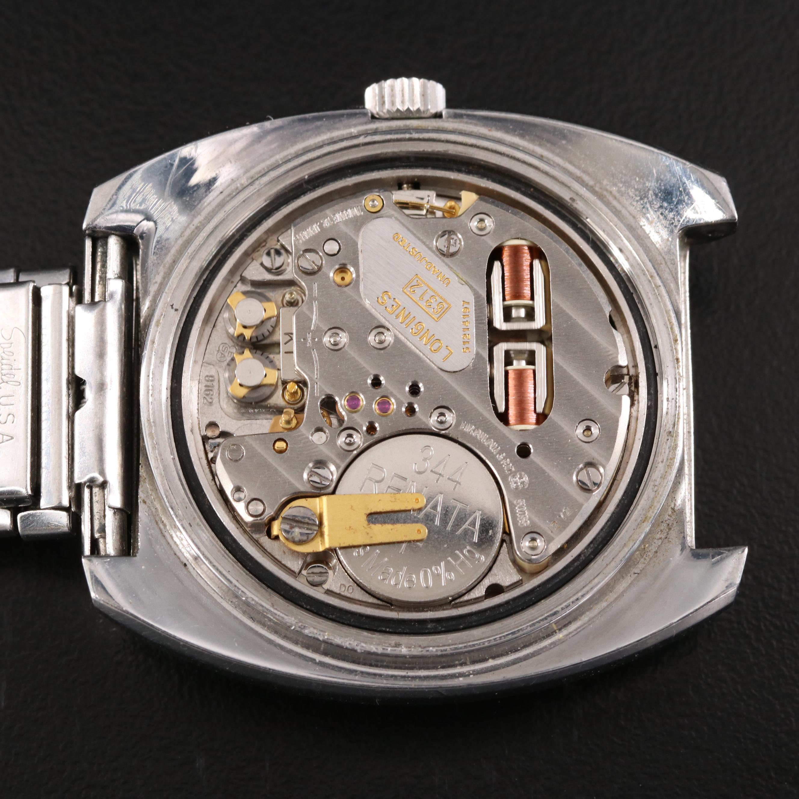 Vintage Longines Ultronic Date Stainless Steel Watch