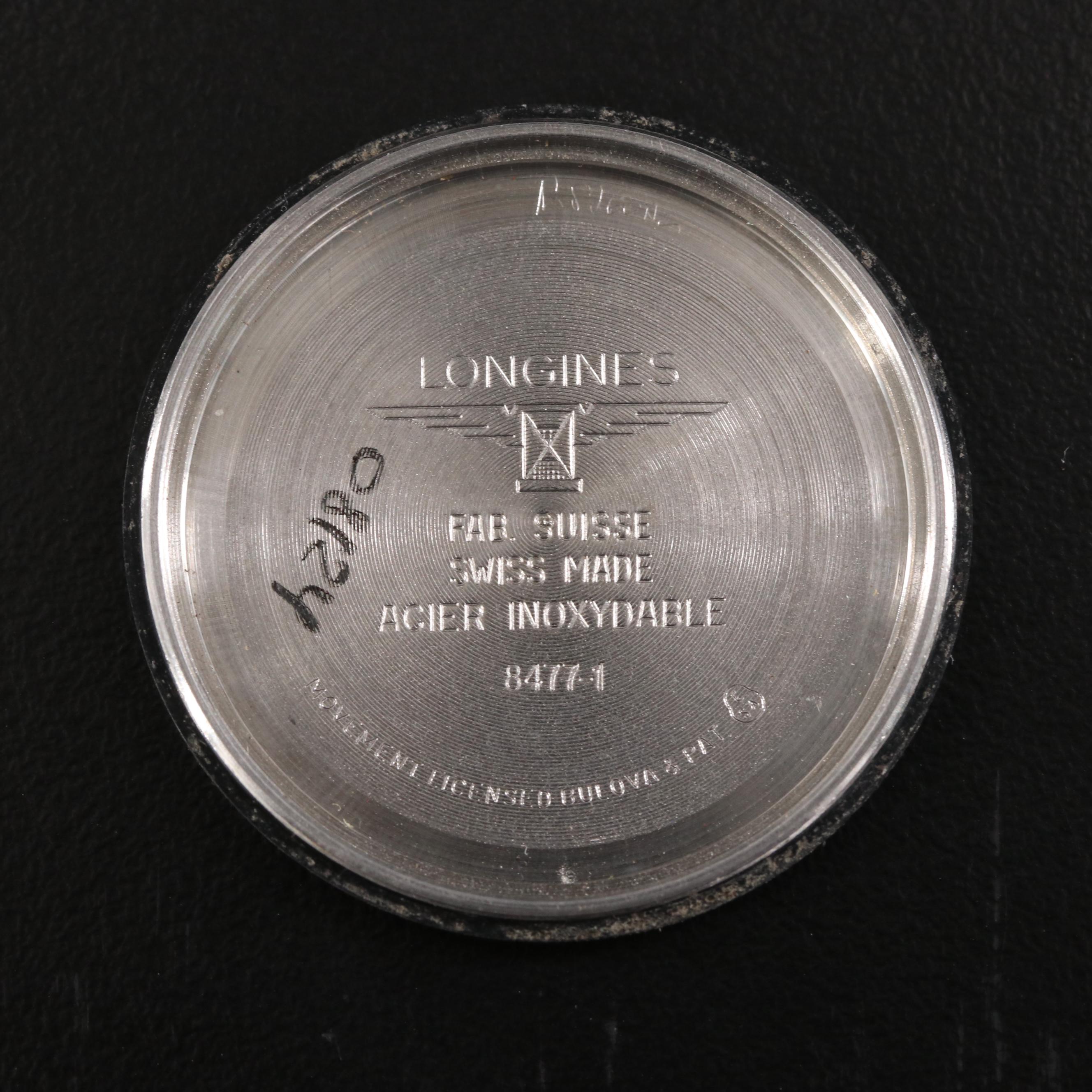 Vintage Longines Ultronic Date Stainless Steel Watch