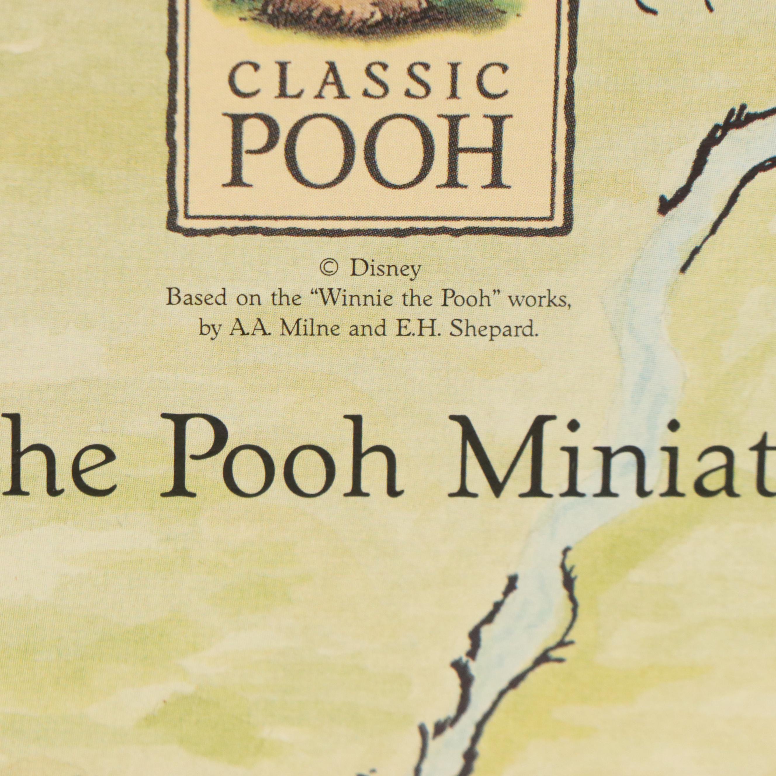 Steiff "Winnie the Pooh" Miniature Set with Winnie The Pooh Ornament