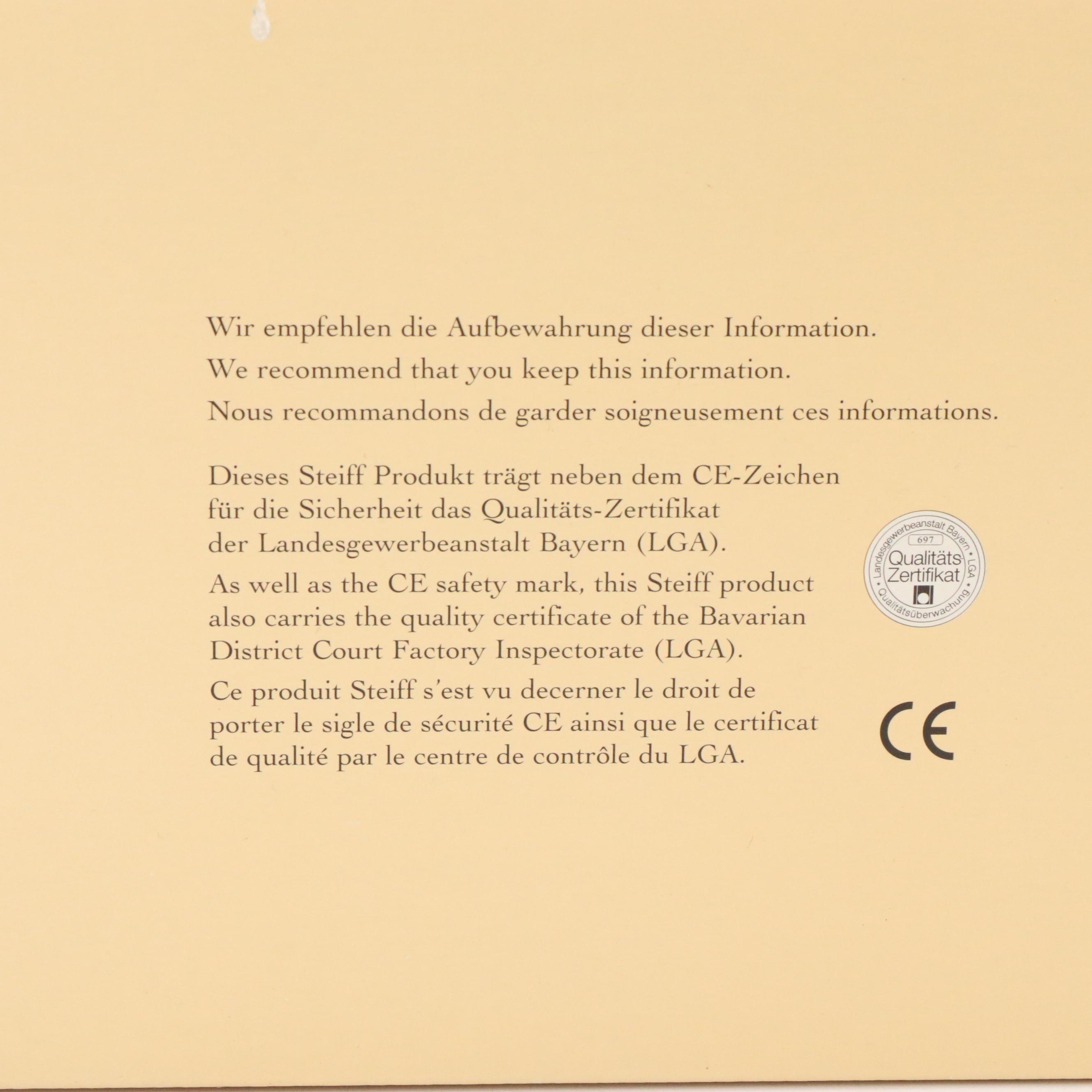 Steiff "Winnie the Pooh" Miniature Set with Winnie The Pooh Ornament