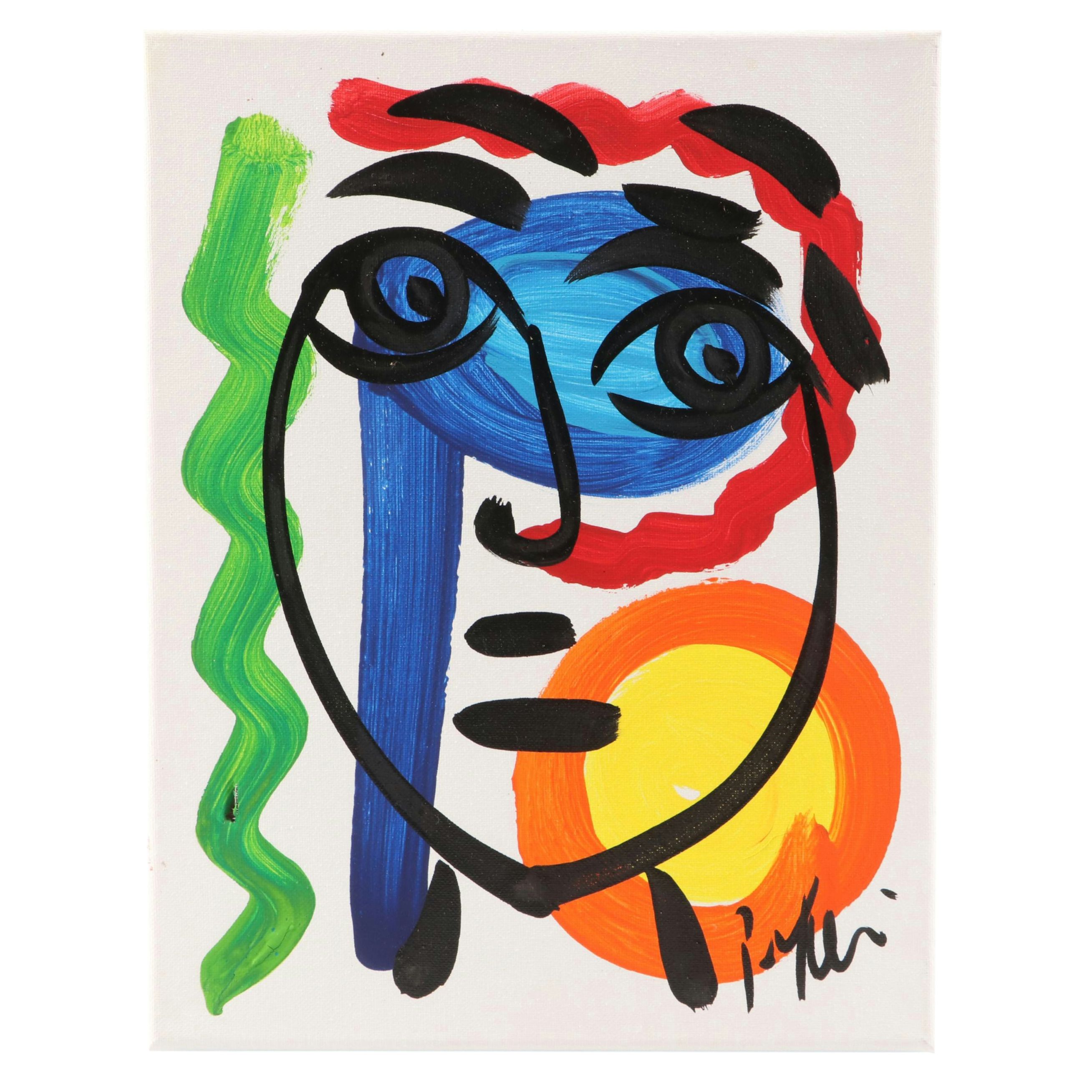 Peter Keil Stylized Acrylic Portrait