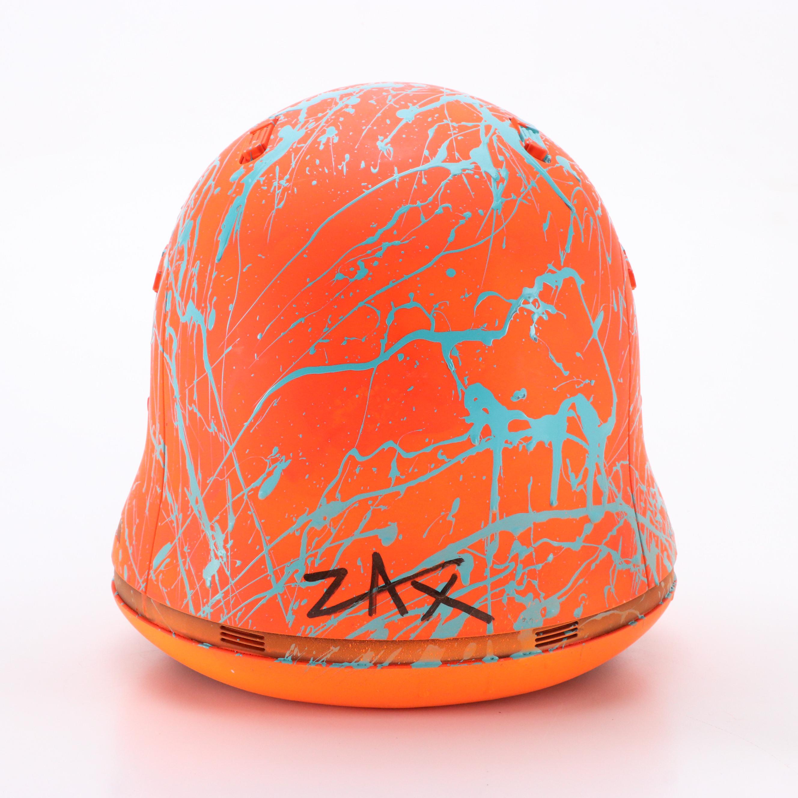 E.M. Zax Wearable Art Splatter-Painted Stormtrooper Helmet