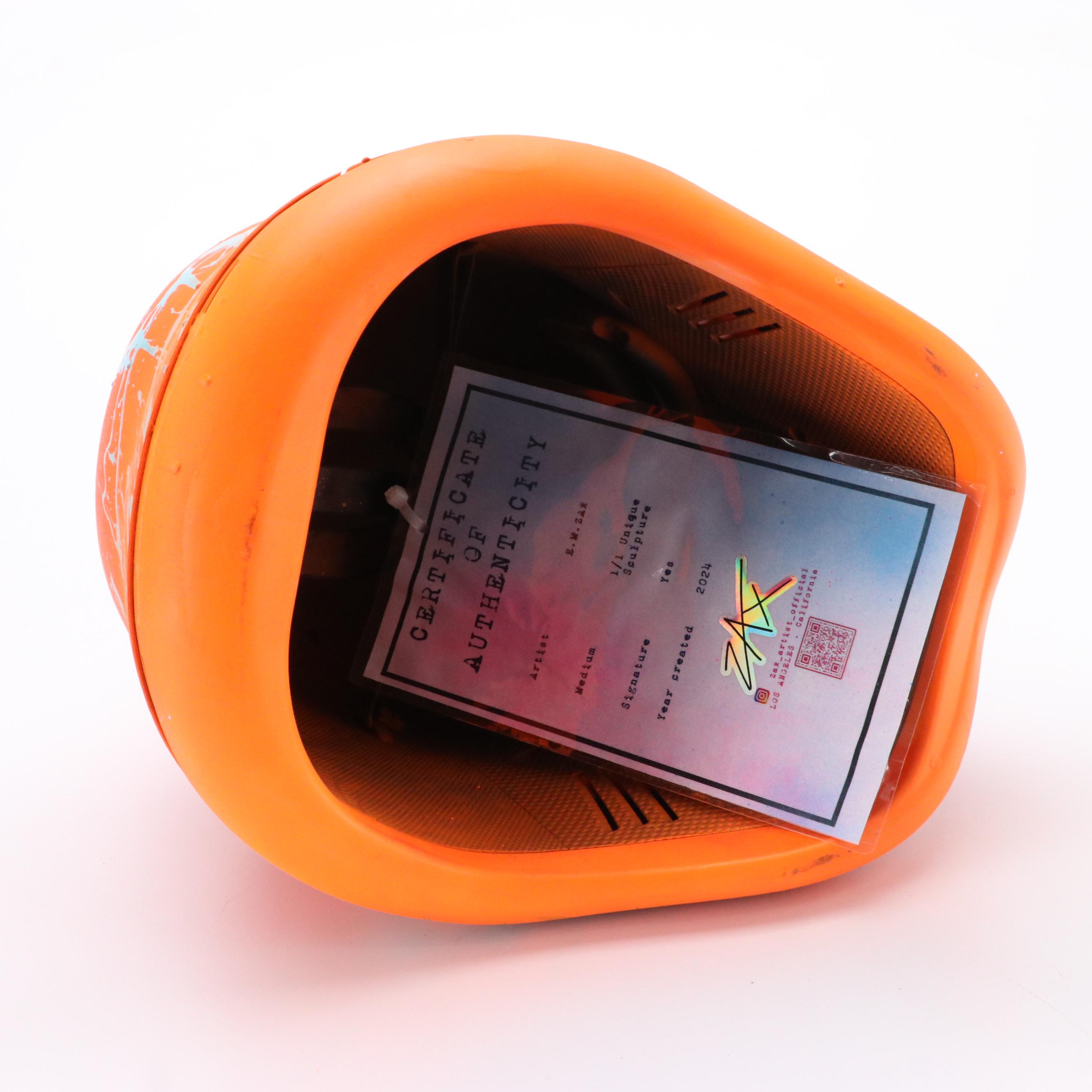 E.M. Zax Wearable Art Splatter-Painted Stormtrooper Helmet