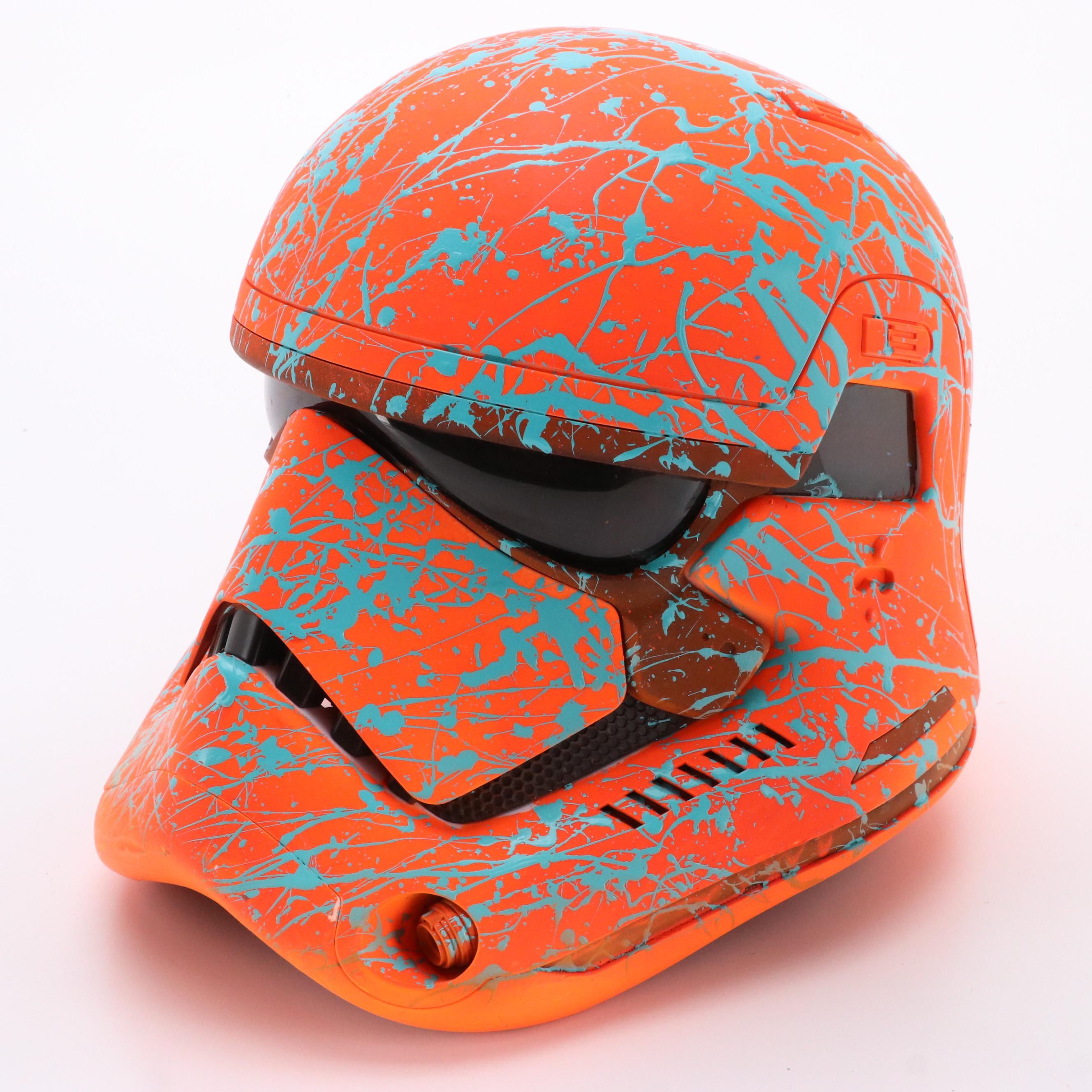 E.M. Zax Wearable Art Splatter-Painted Stormtrooper Helmet