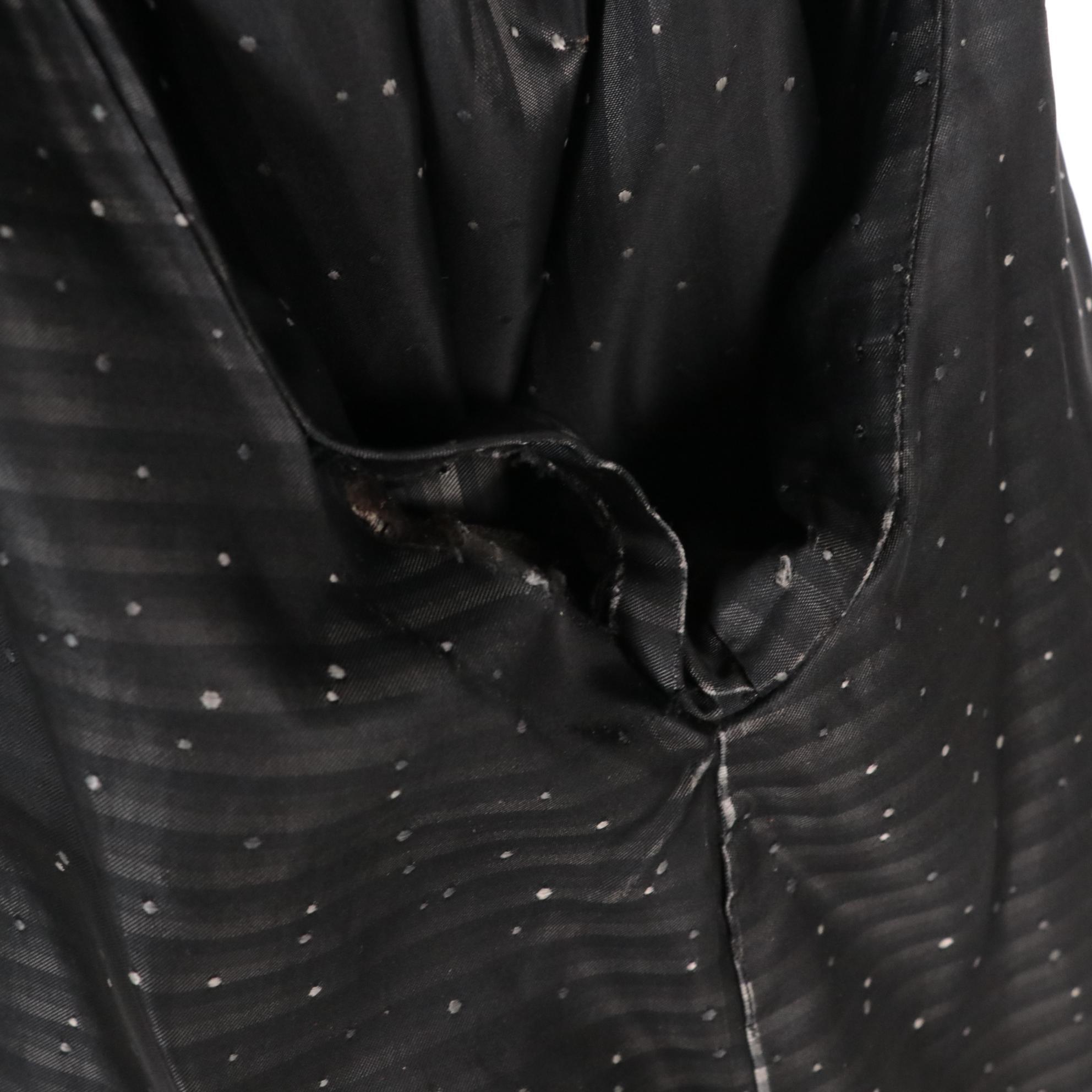 Mink Fur and Suede Stroller with Fox Fur Collar