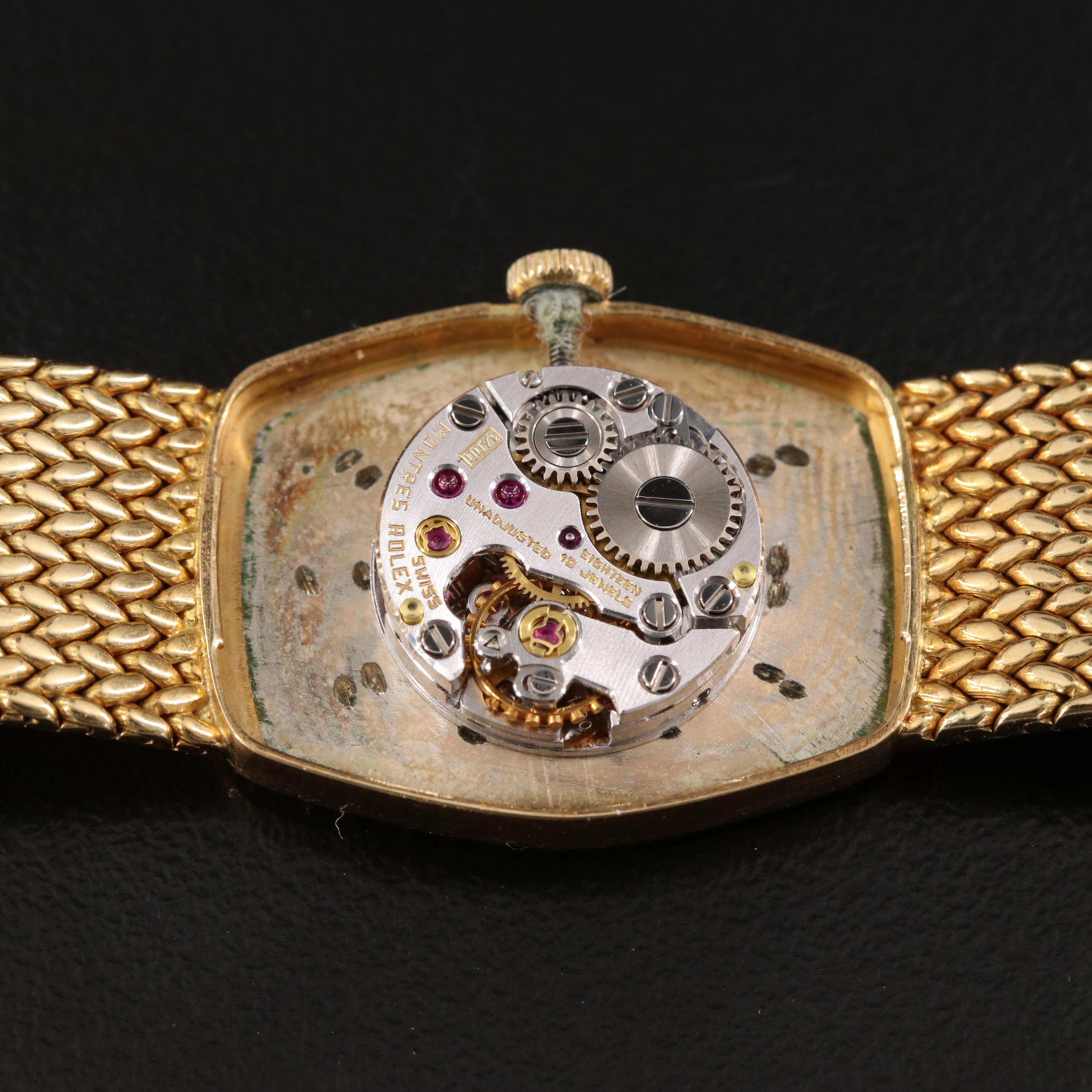1986 Rolex Orchid 18K Diamond Watch