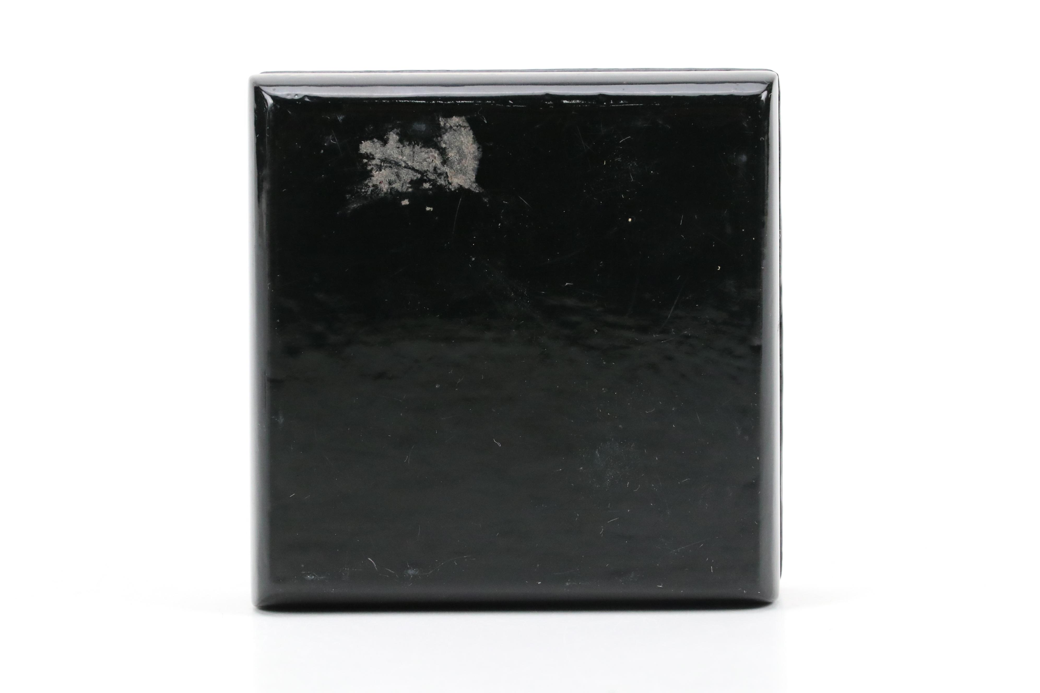 Russian Kholuy Lacquerware Box and Other Russian Lacquerware Eggs on Stands