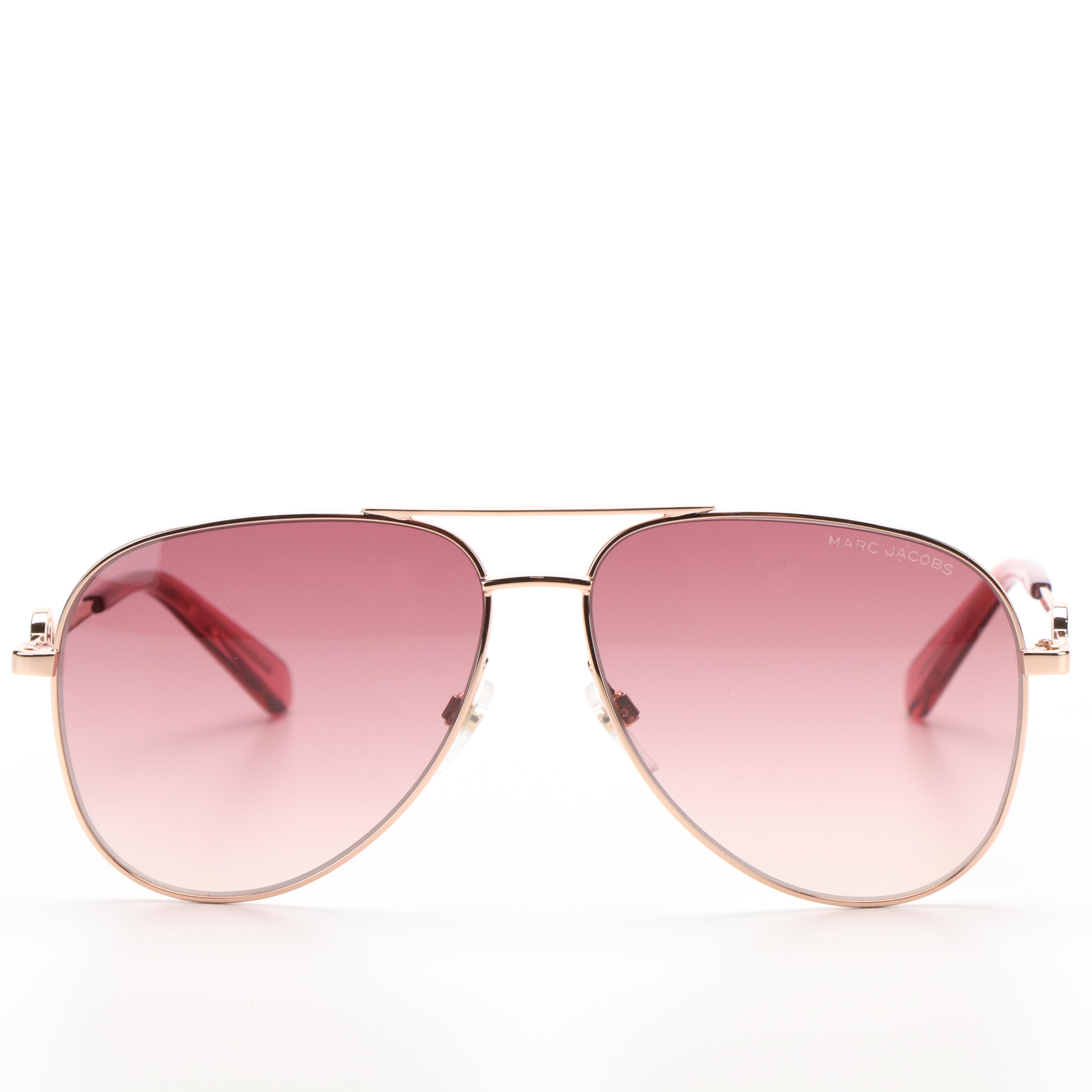 Marc Jacobs 653/S Pink Pilot Sunglasses with Case