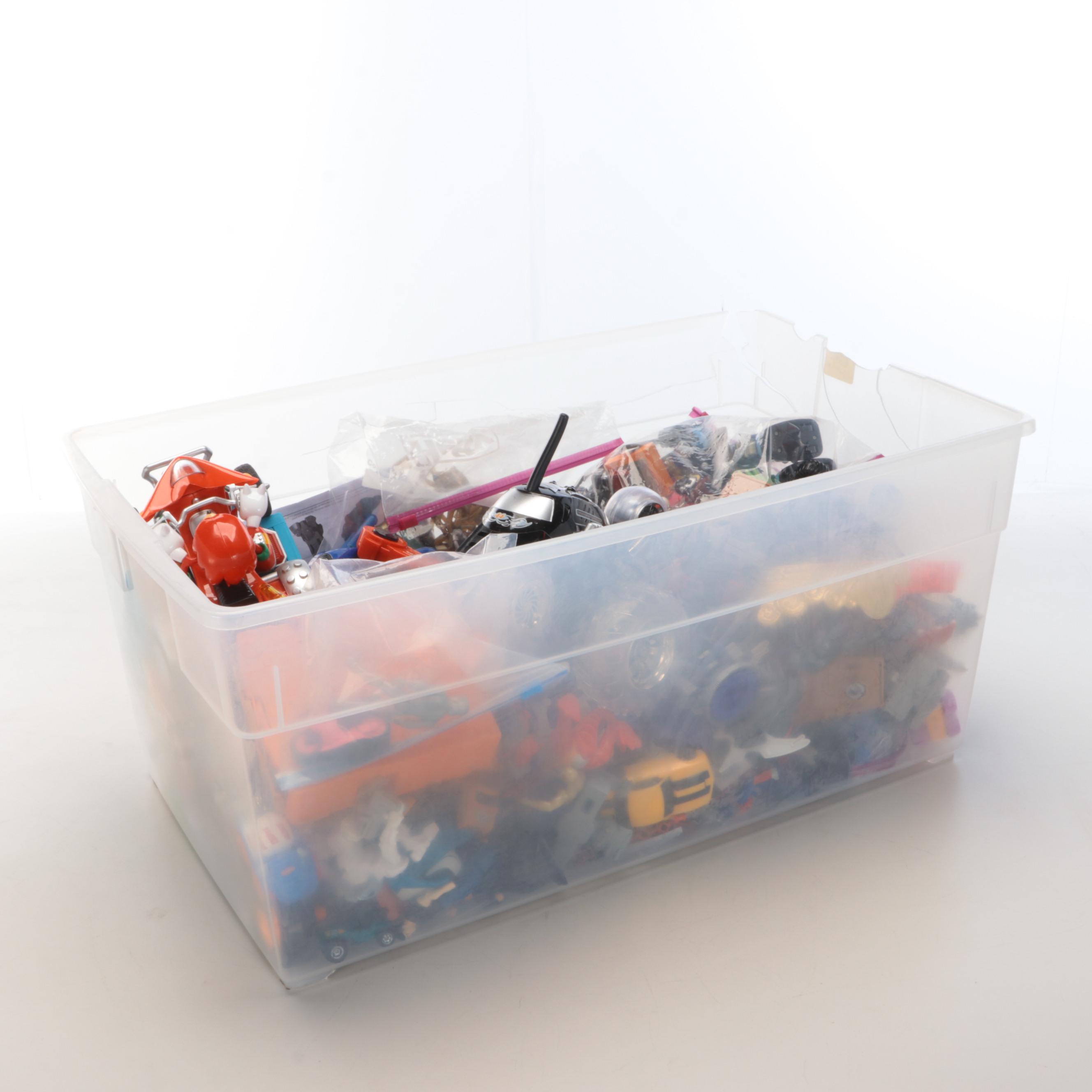 Hap-P-Kid Robot Toy with Optimus Prime, Spider-Man, and More Plastic Toys