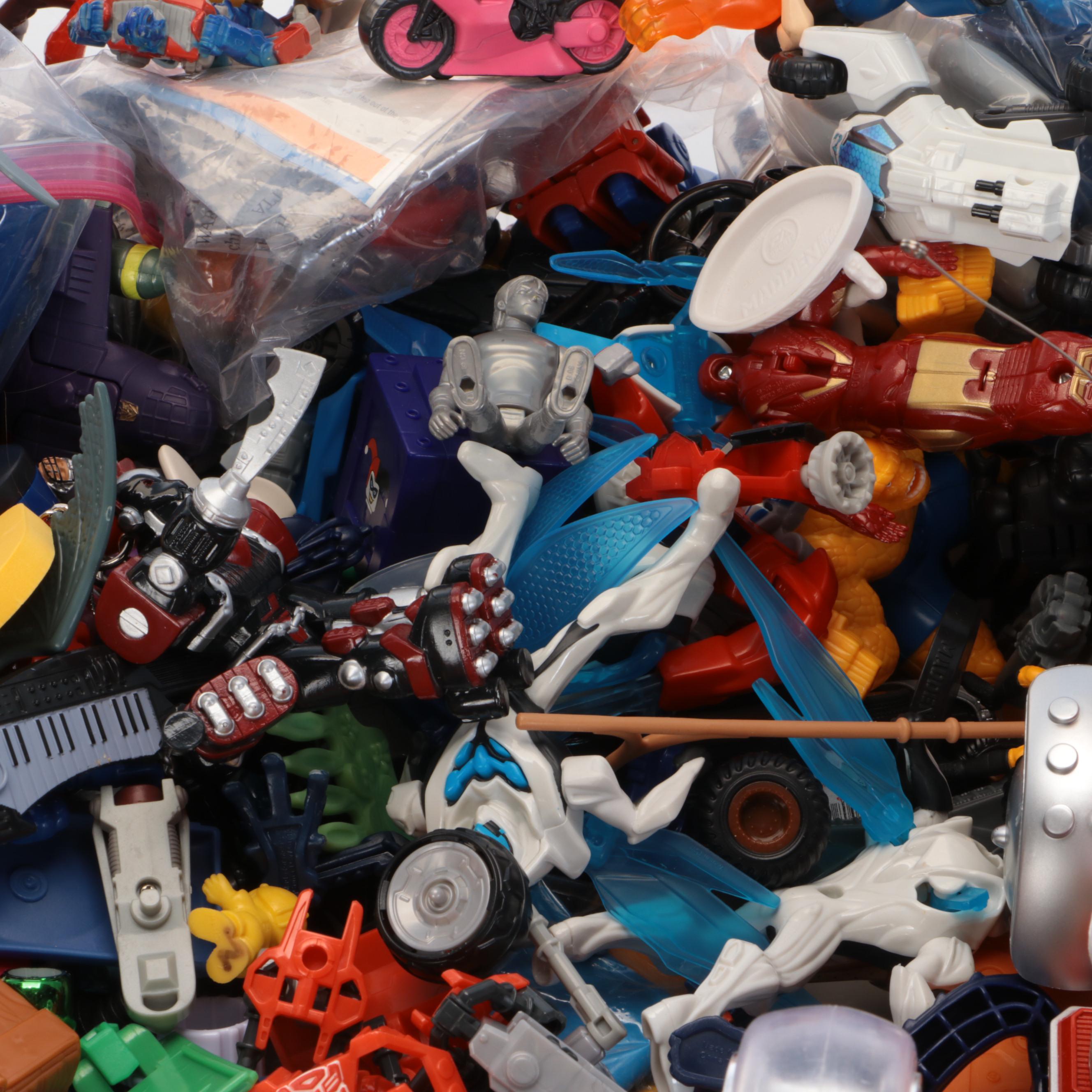 Hap-P-Kid Robot Toy with Optimus Prime, Spider-Man, and More Plastic Toys